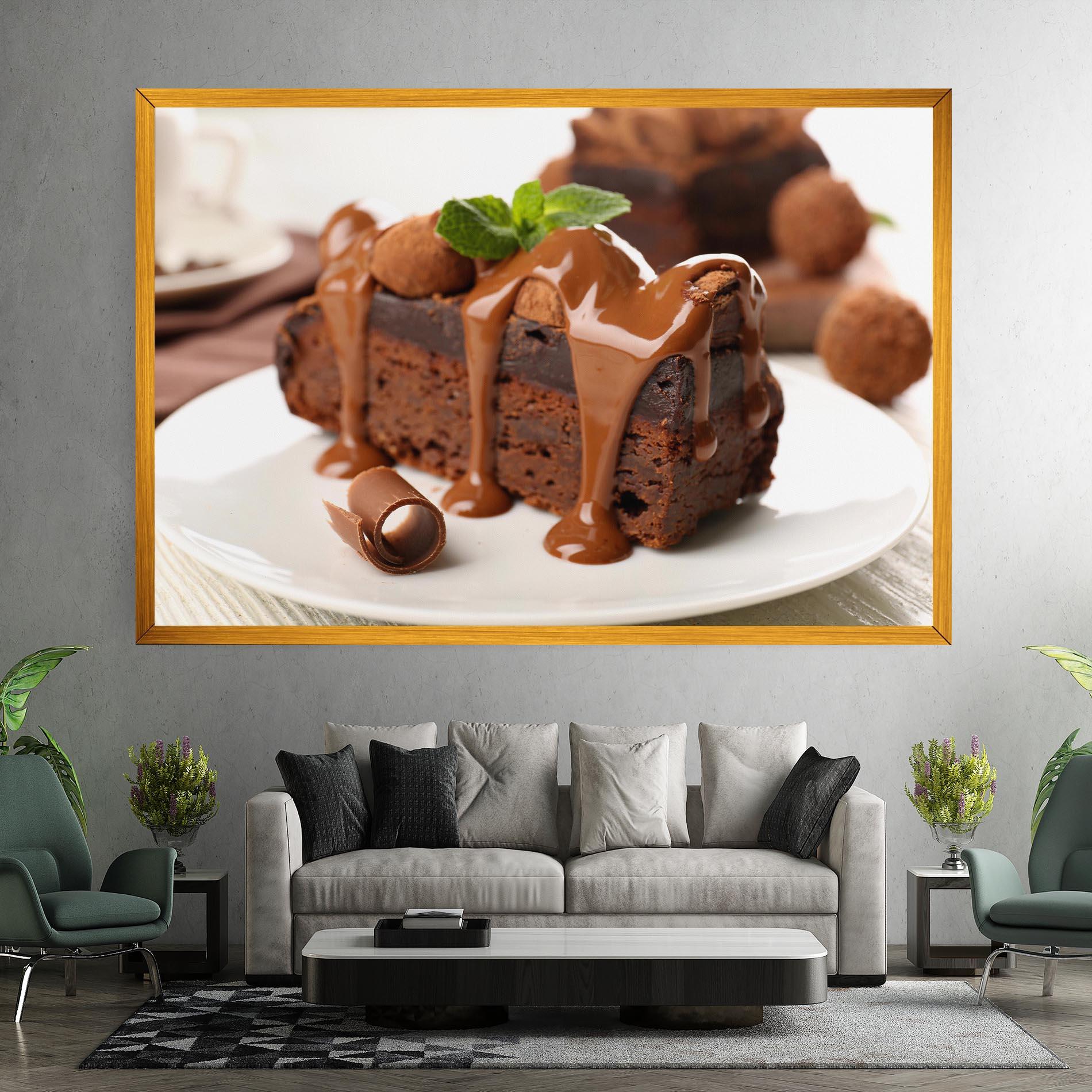 Картина на платно Mint Chocolate Cake mockup 7
