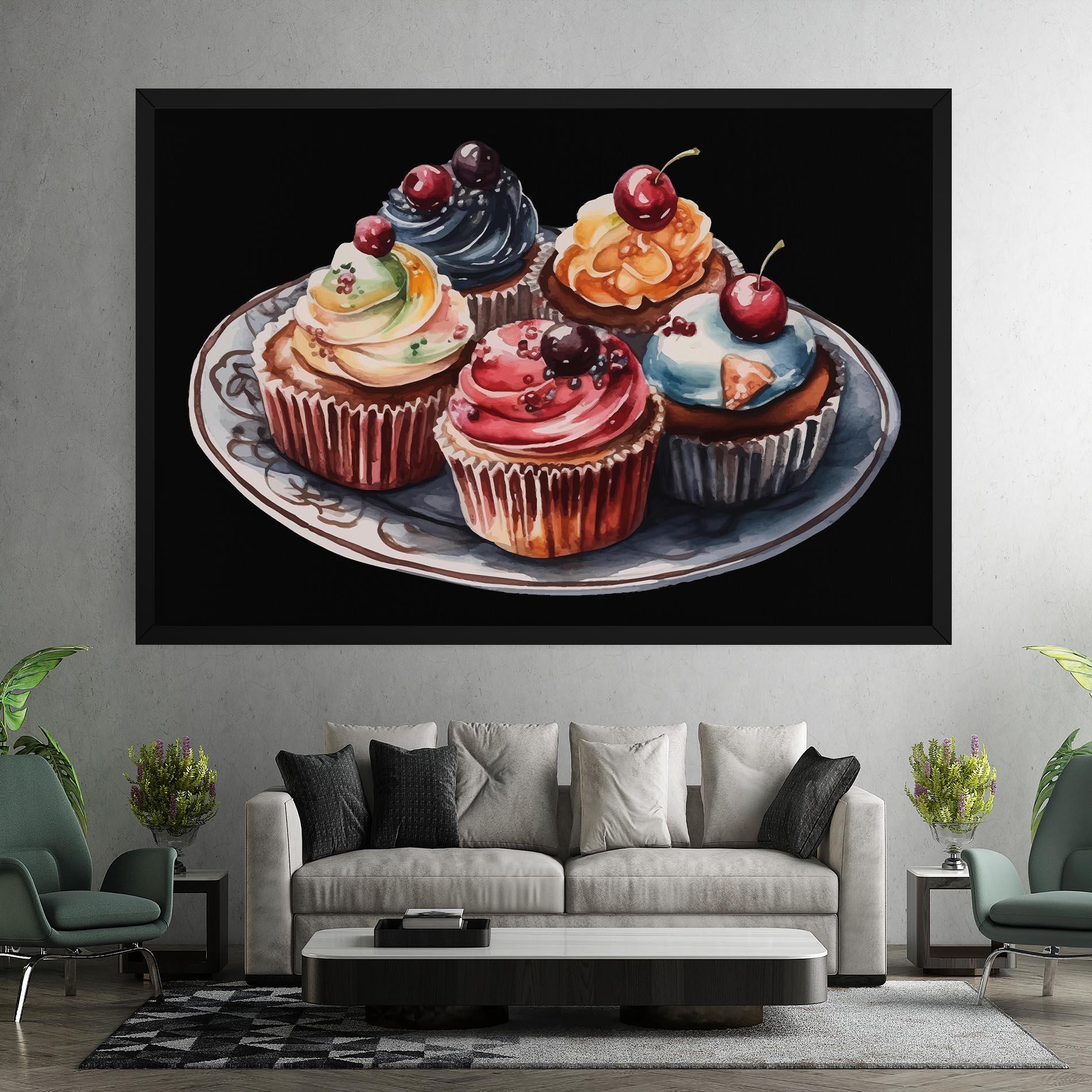 Картина на платно Colorful Muffins mockup 7