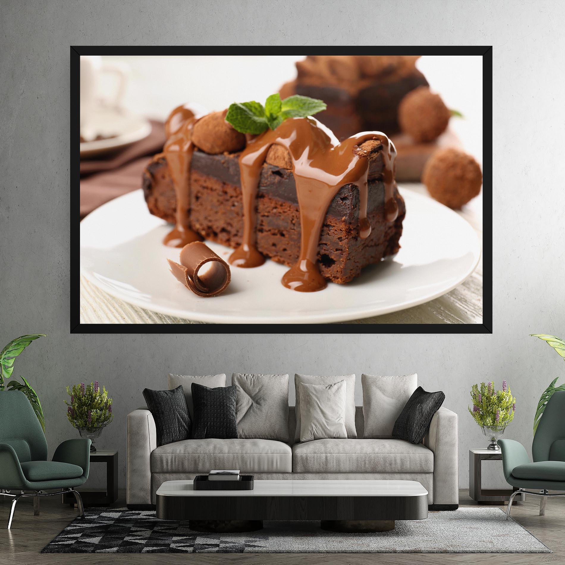 Картина на платно Mint Chocolate Cake mockup 7