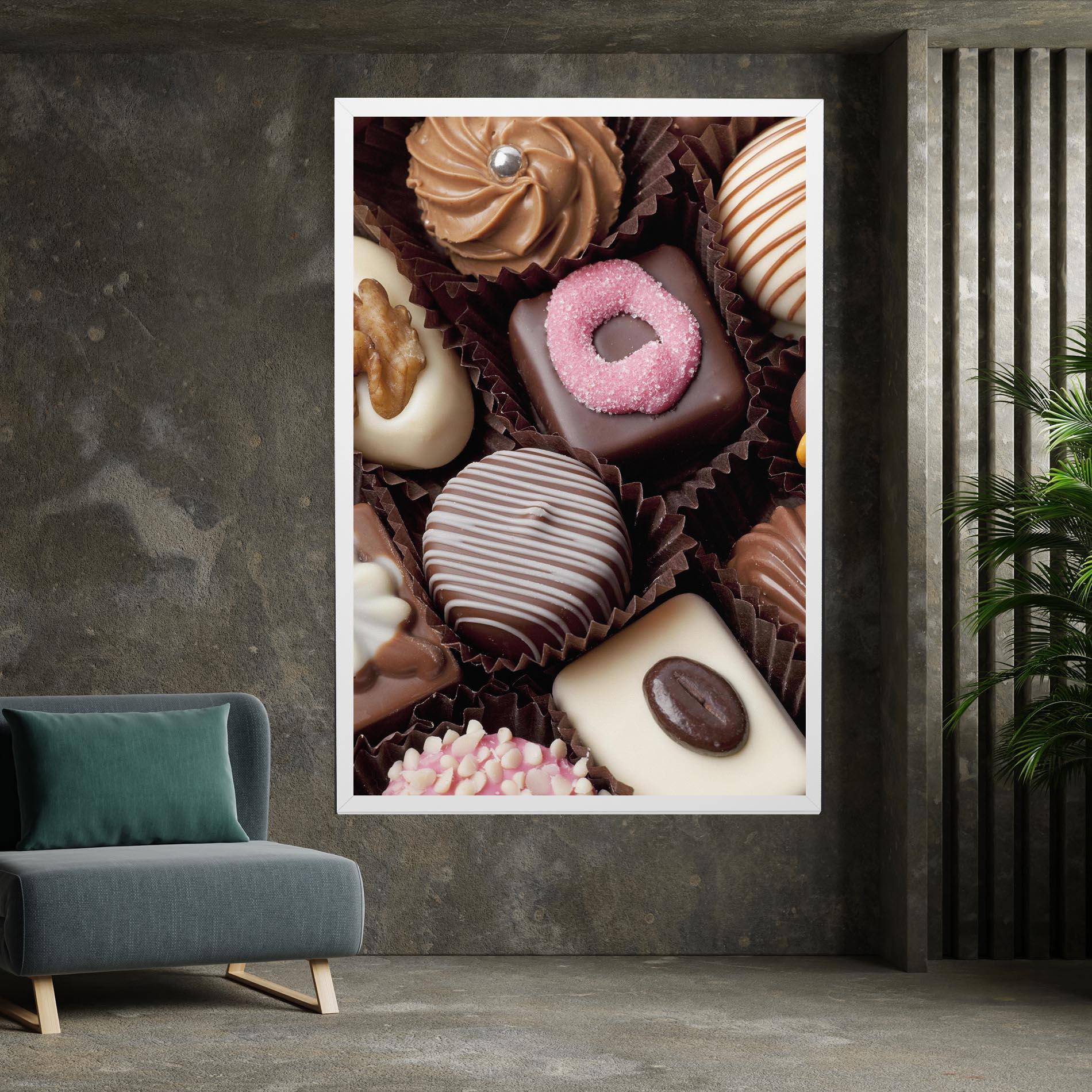 Картина на платно Chocolate Bonbons mockup 7