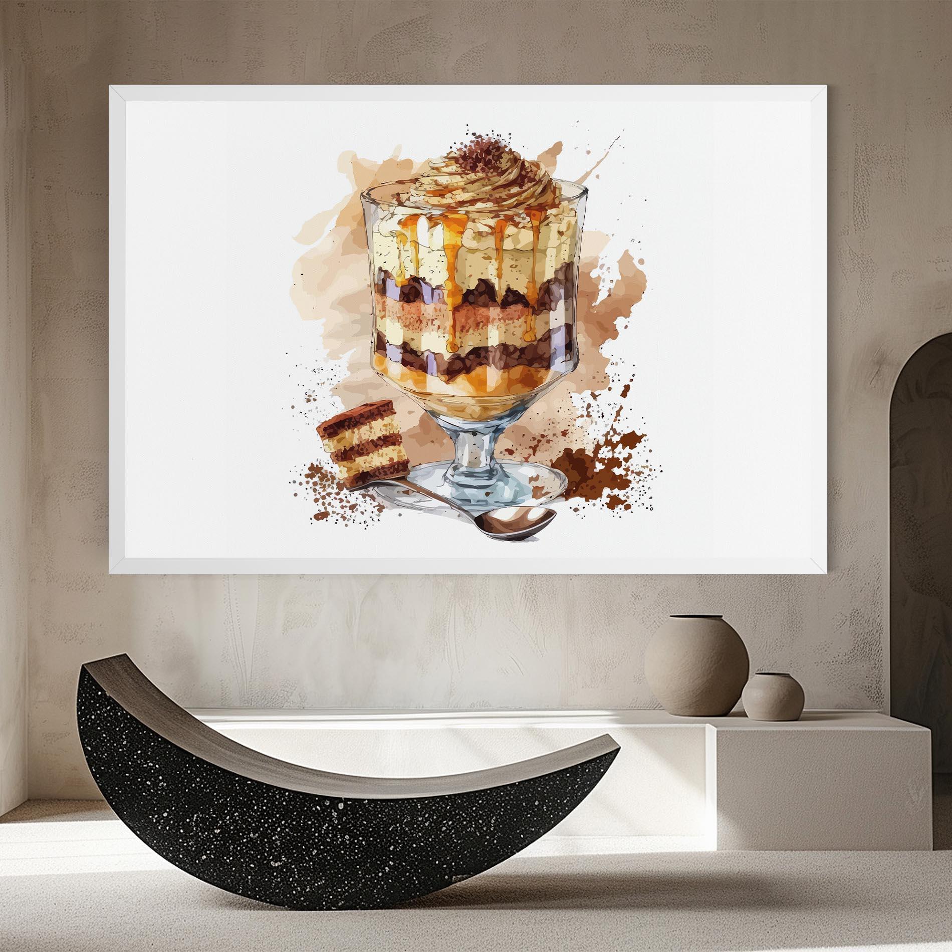 Картина на платно Cup Dessert mockup 8