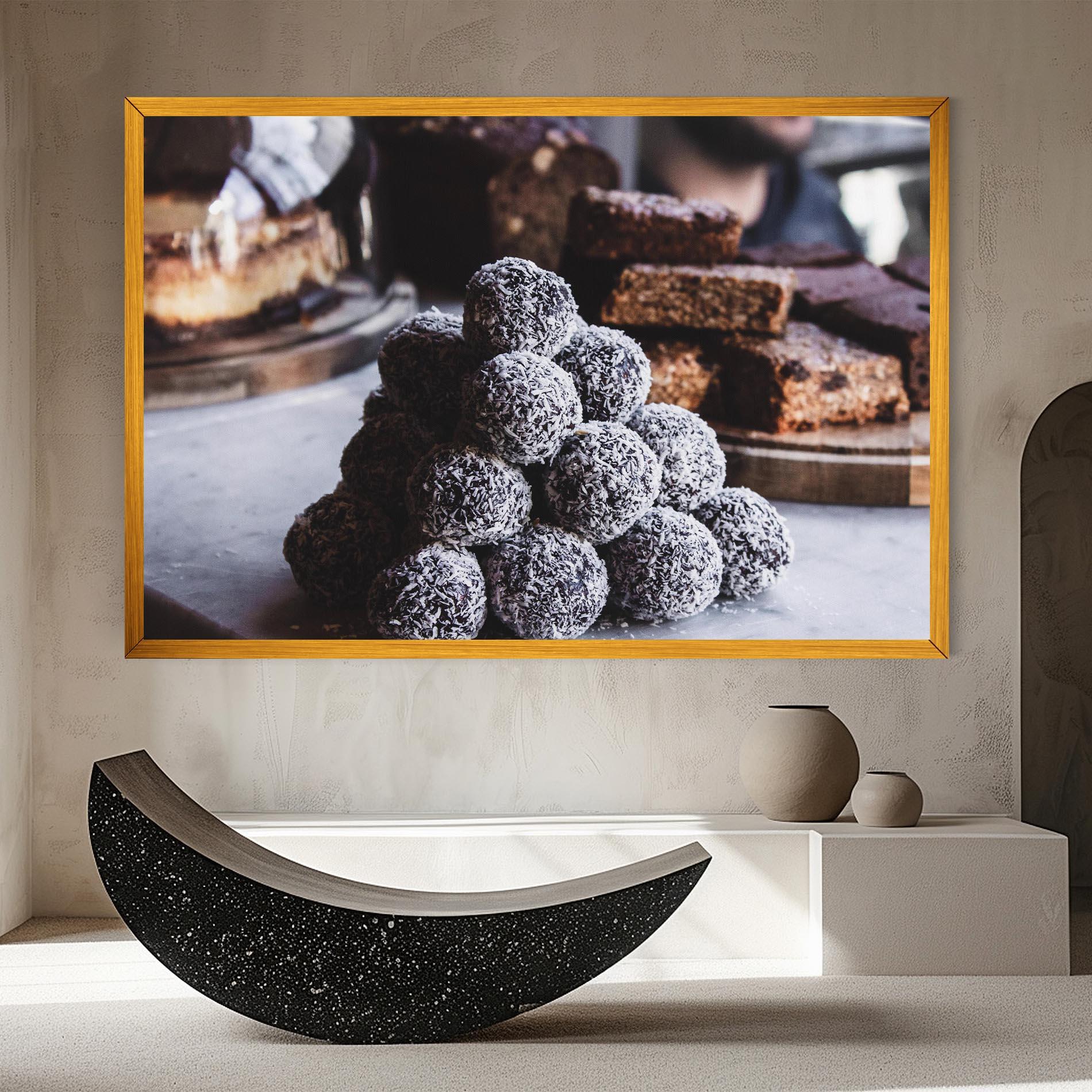 Картина на платно Chocolate Balls mockup 8