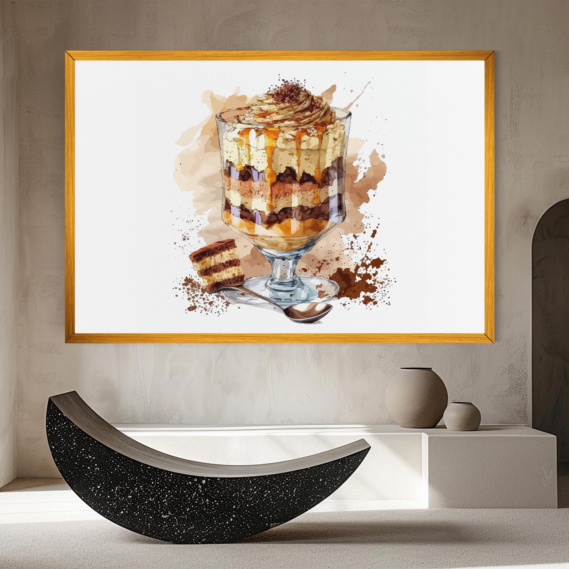 Картина на платно Cup Dessert mockup 8