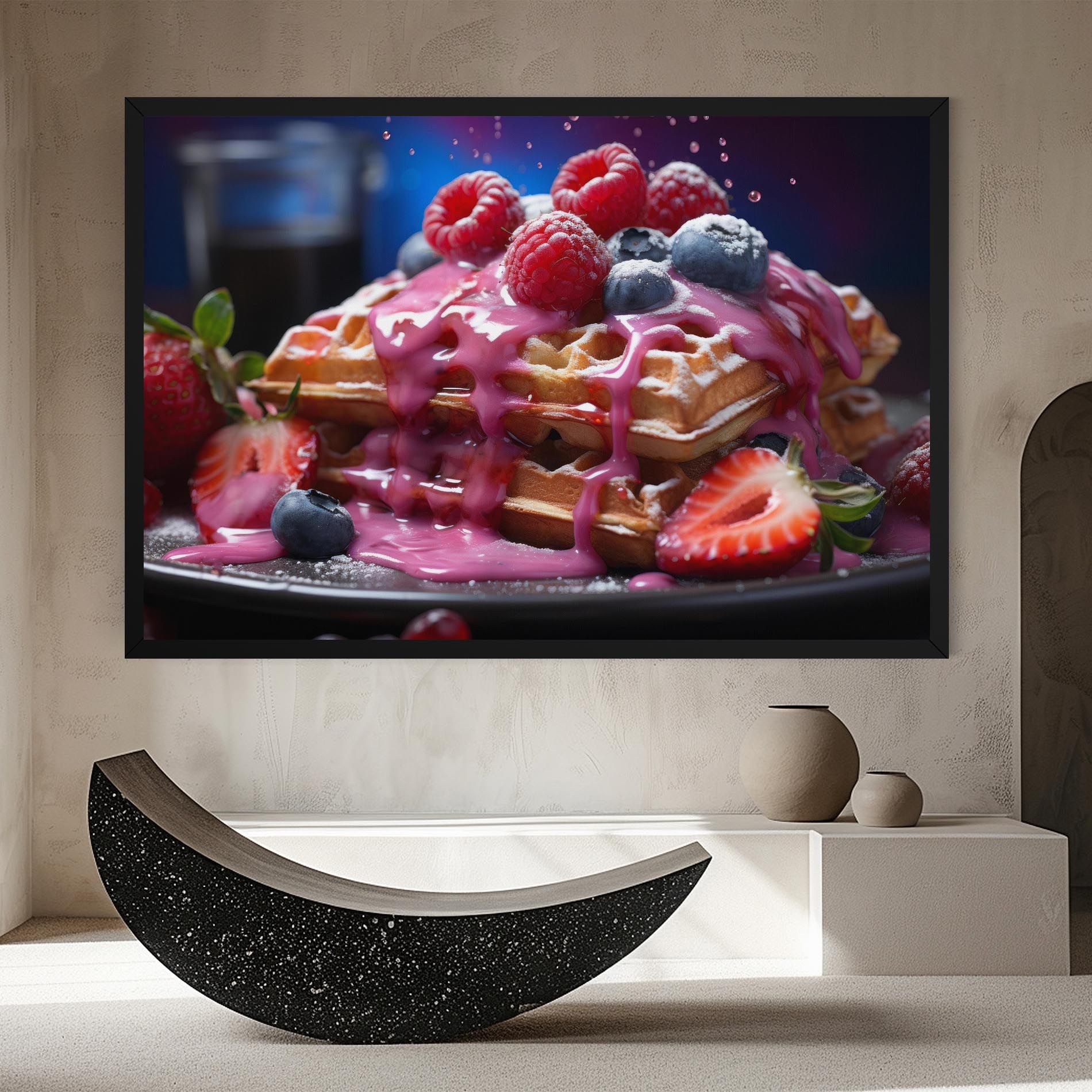 Berries Waffles mockup 8