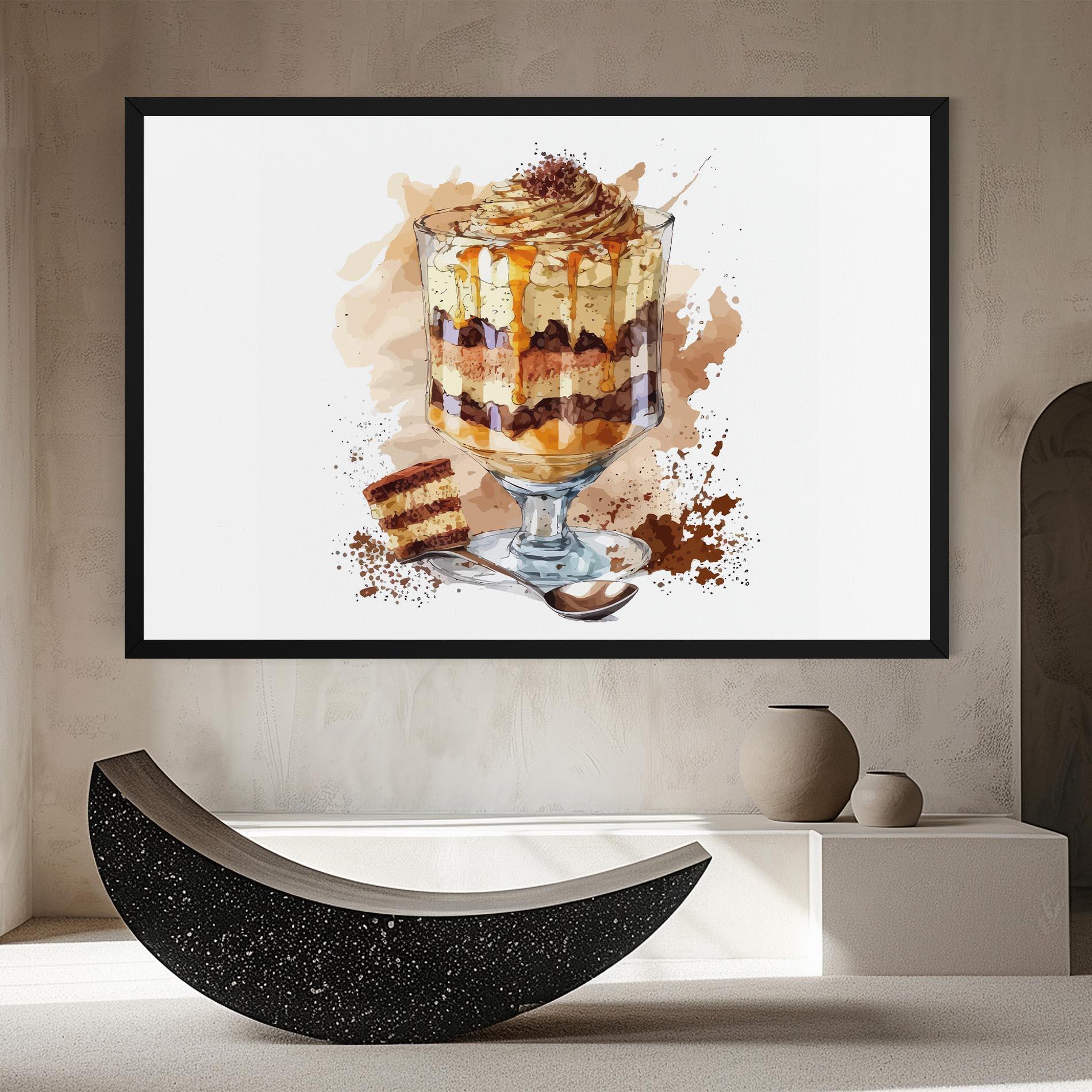 Картина на платно Cup Dessert mockup 8