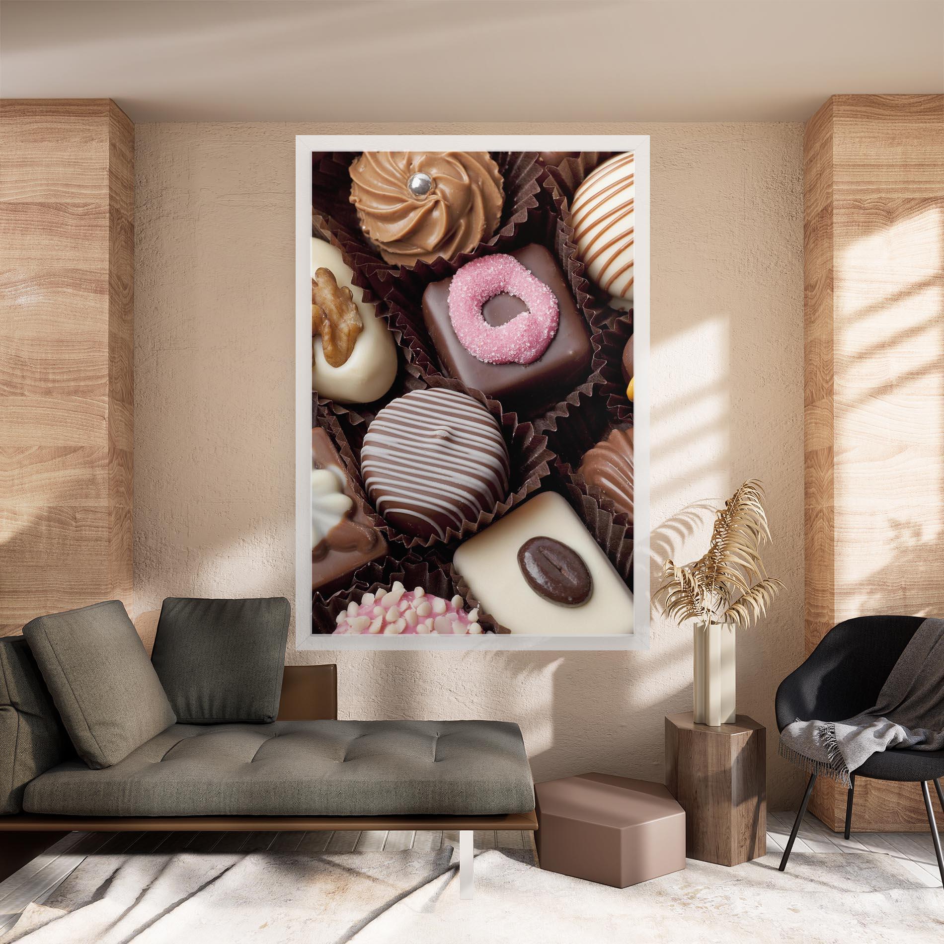 Картина на платно Chocolate Bonbons mockup 8