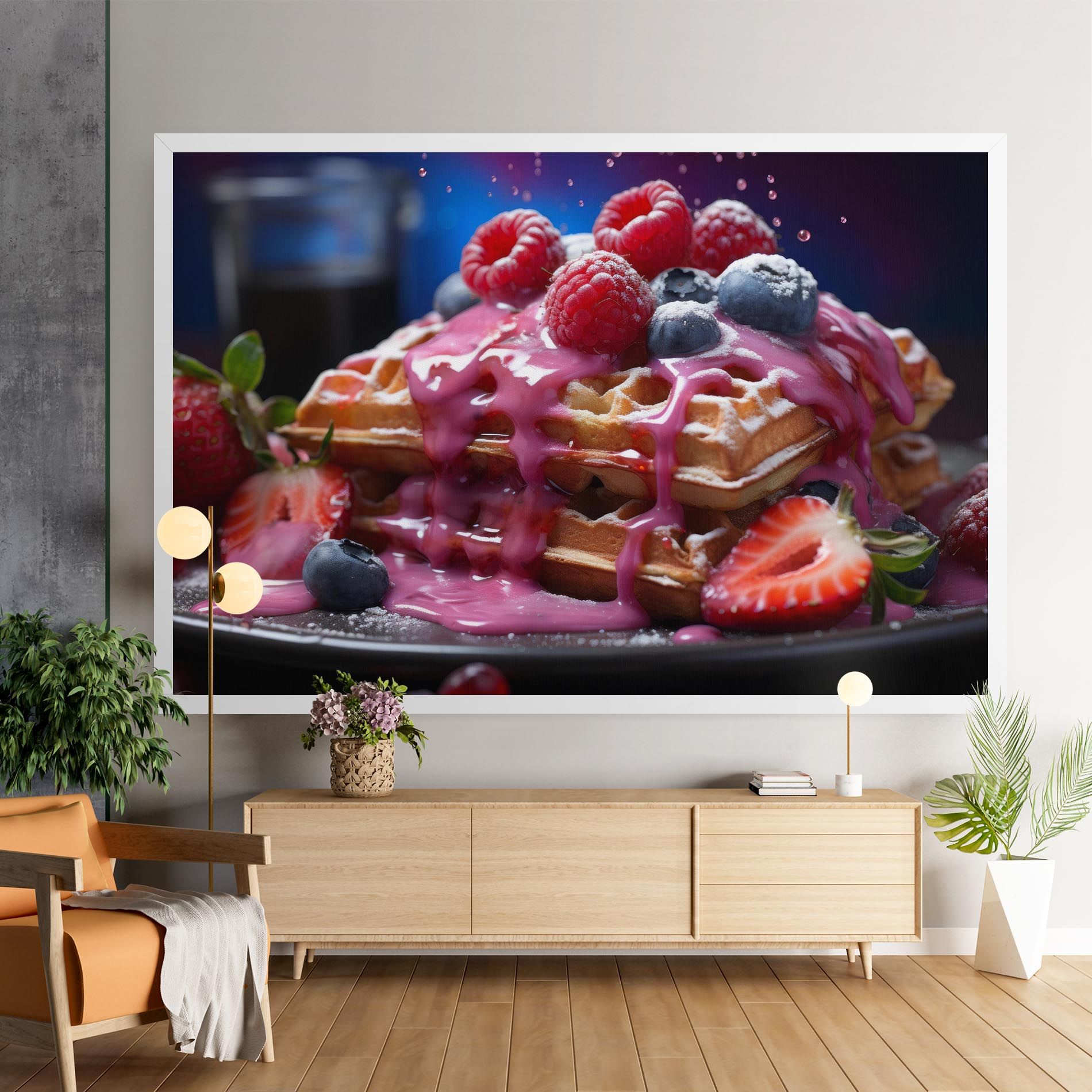Berries Waffles mockup 9