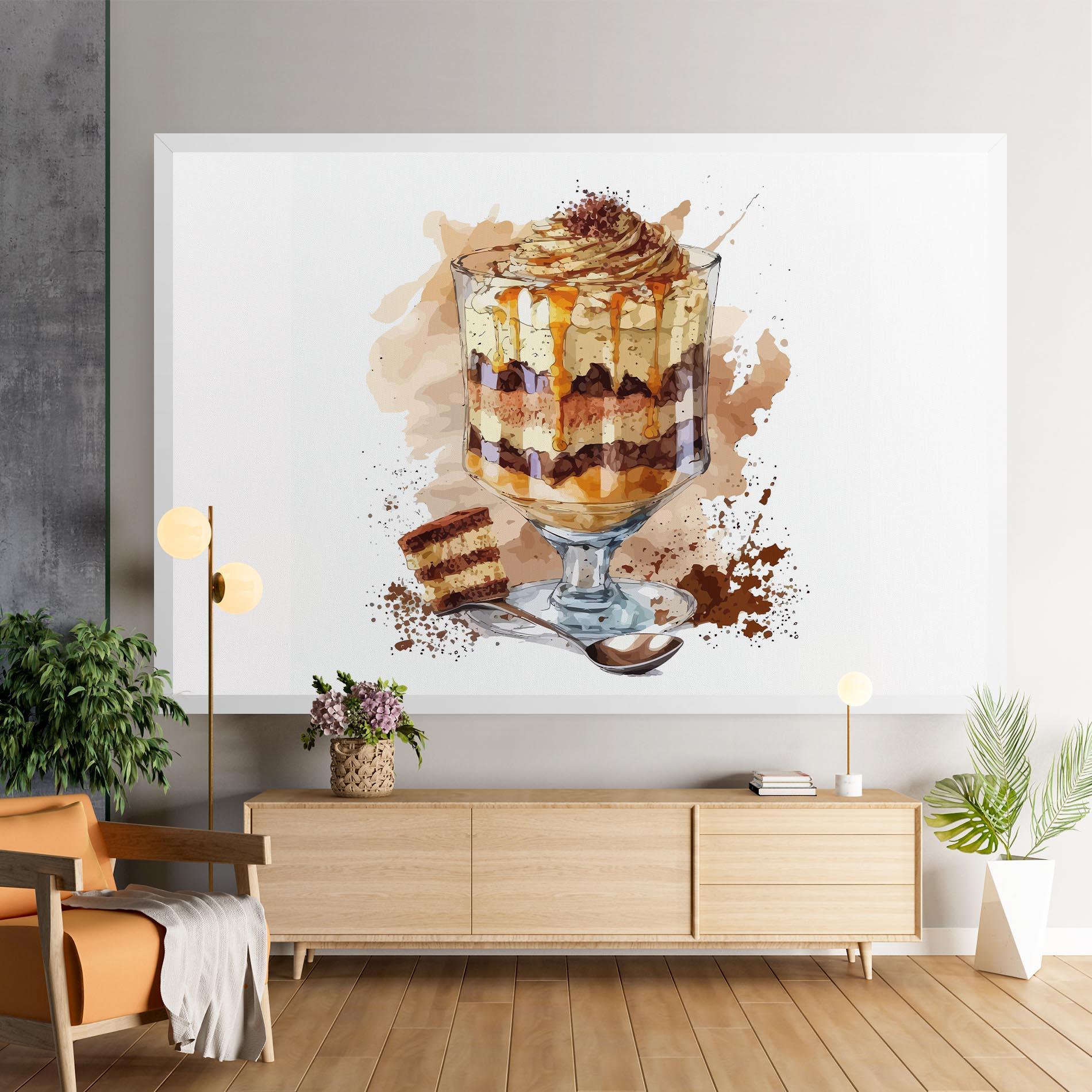 Картина на платно Cup Dessert mockup 9