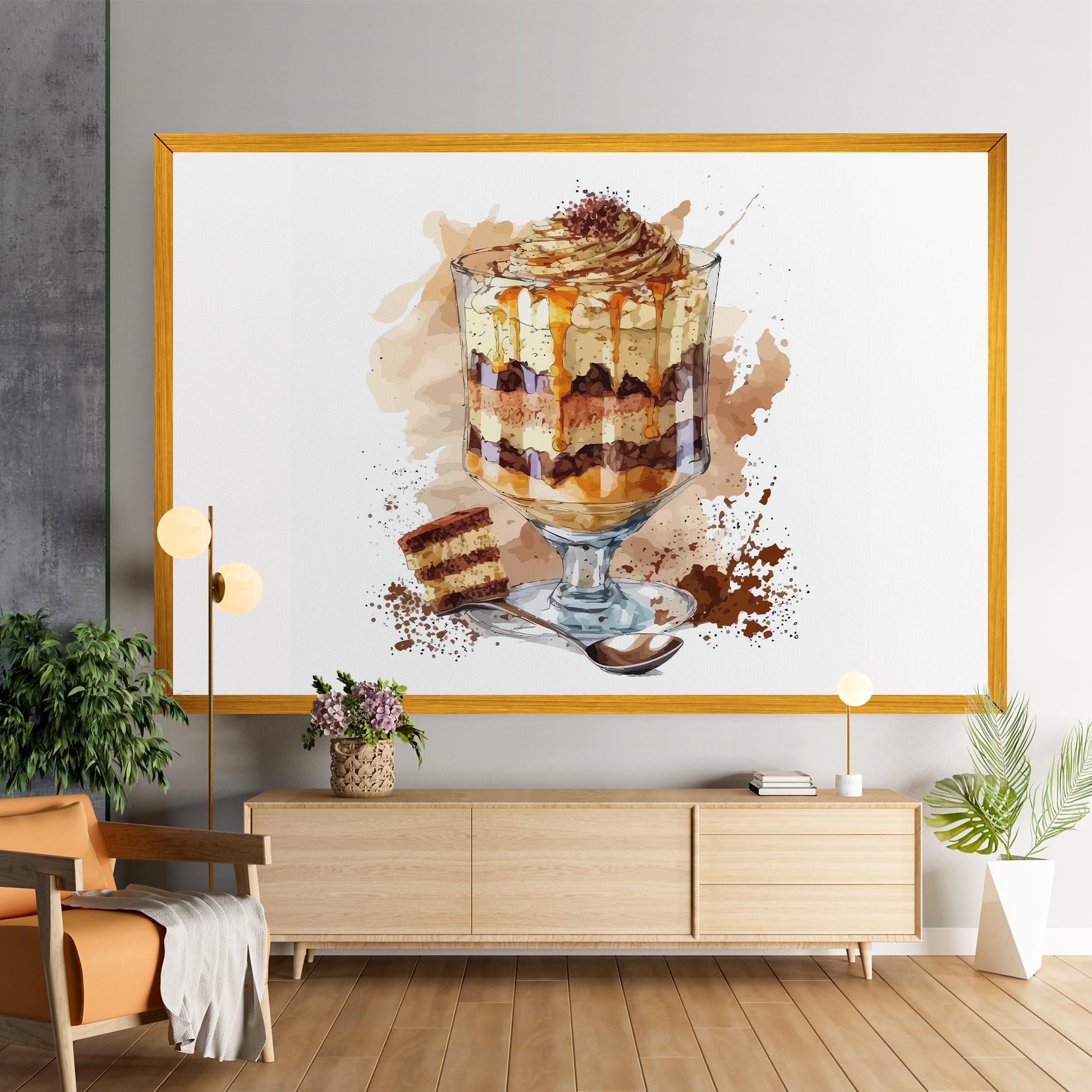 Картина на платно Cup Dessert mockup 9