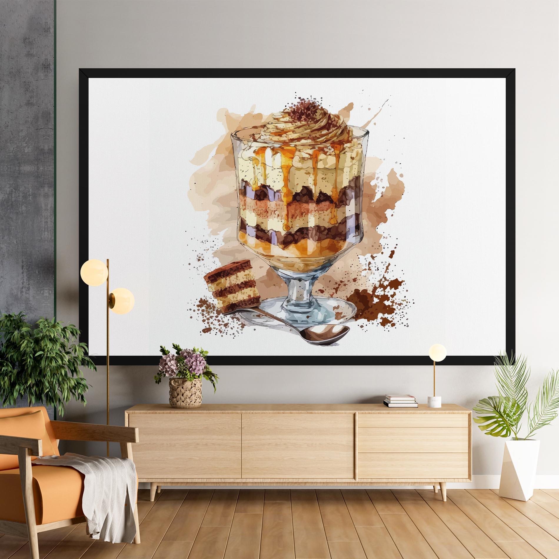 Картина на платно Cup Dessert mockup 9
