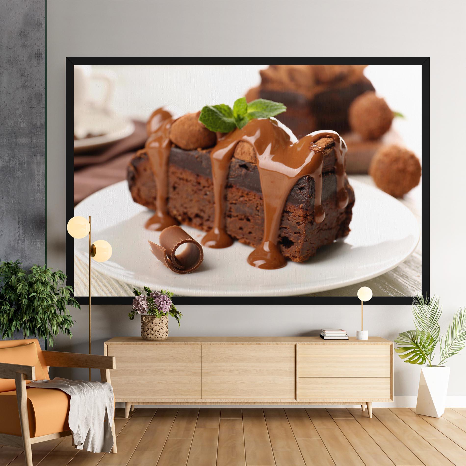 Картина на платно Mint Chocolate Cake mockup 9