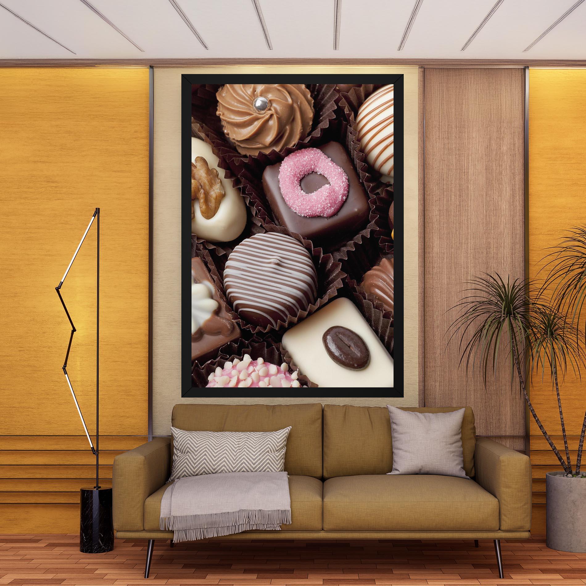Картина на платно Chocolate Bonbons mockup 9