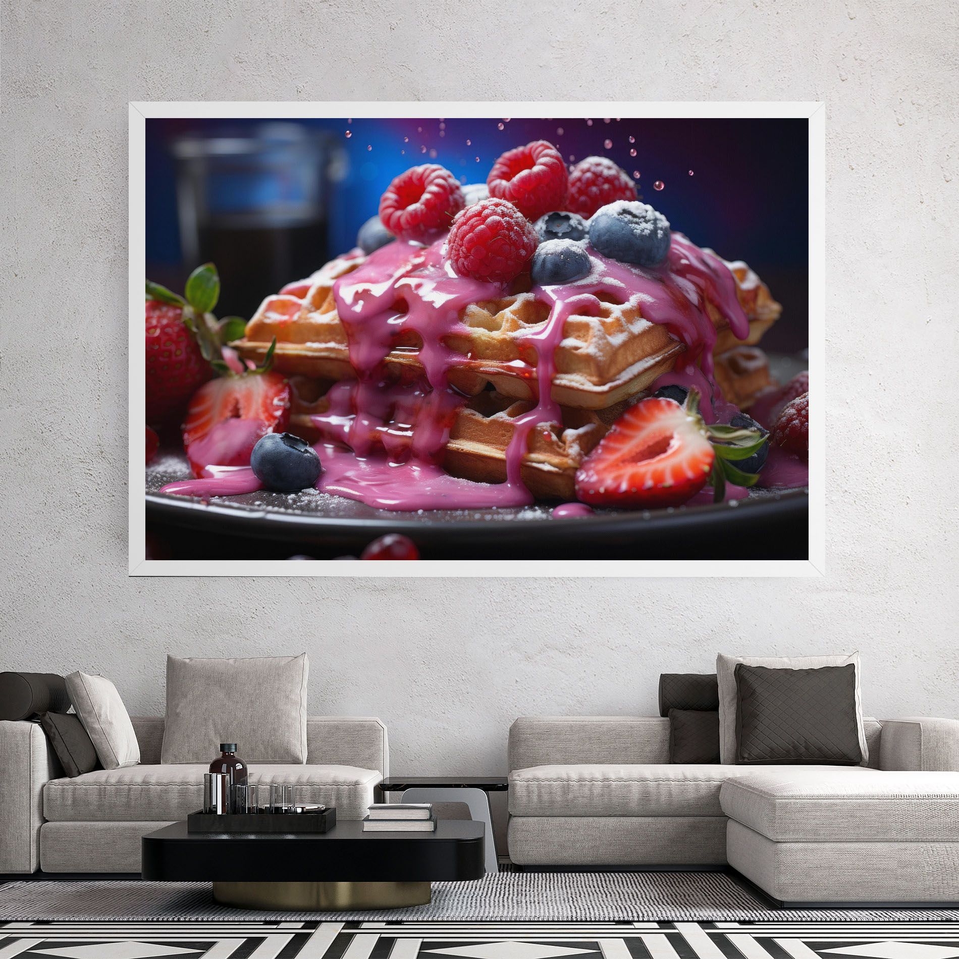 Berries Waffles mockup 2