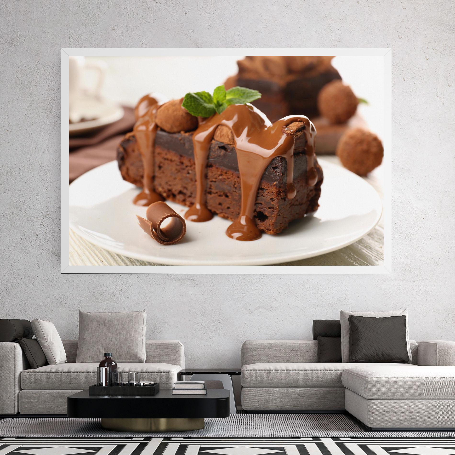 Картина на платно Mint Chocolate Cake mockup 2