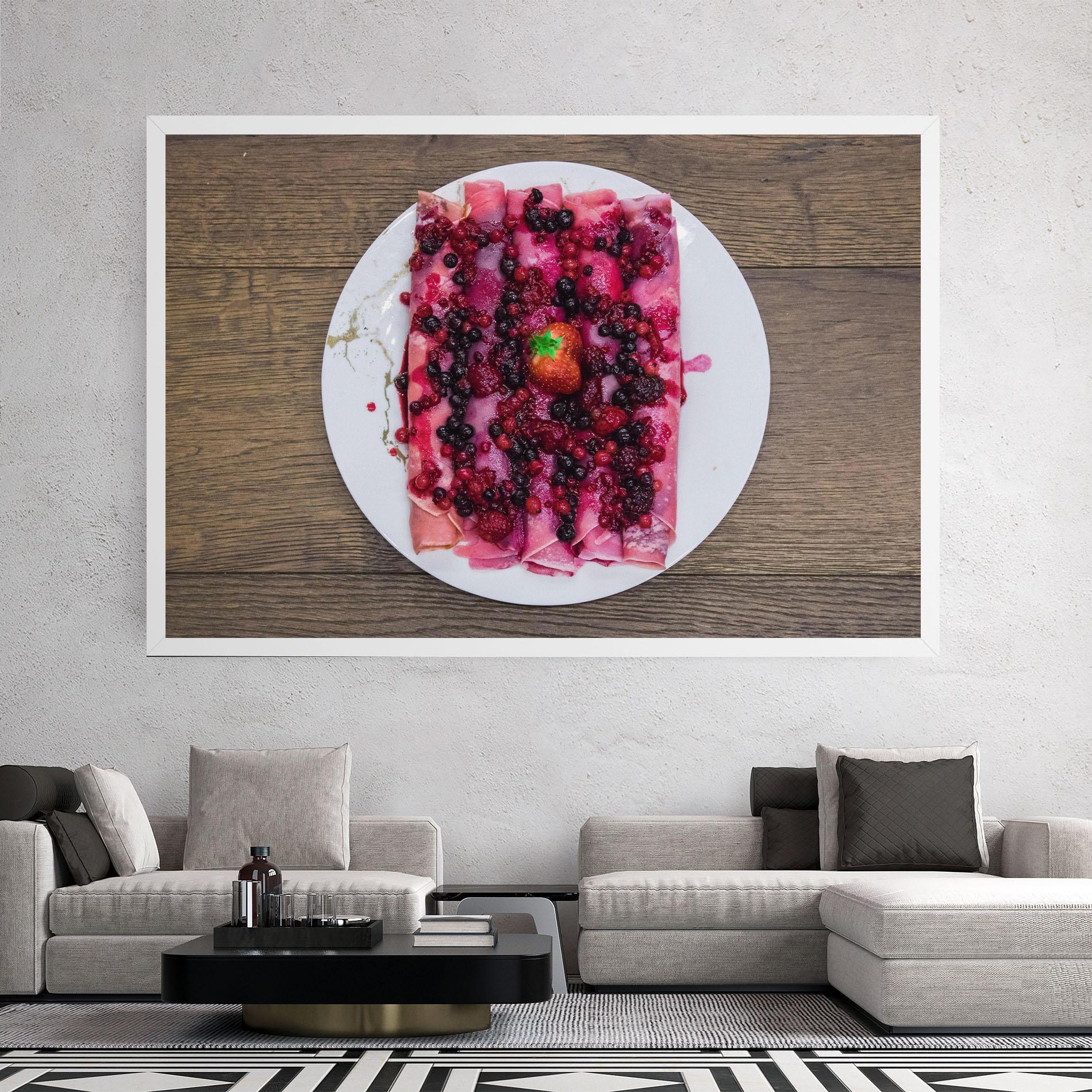 Картина на платно Strawberry Pancakes mockup 2