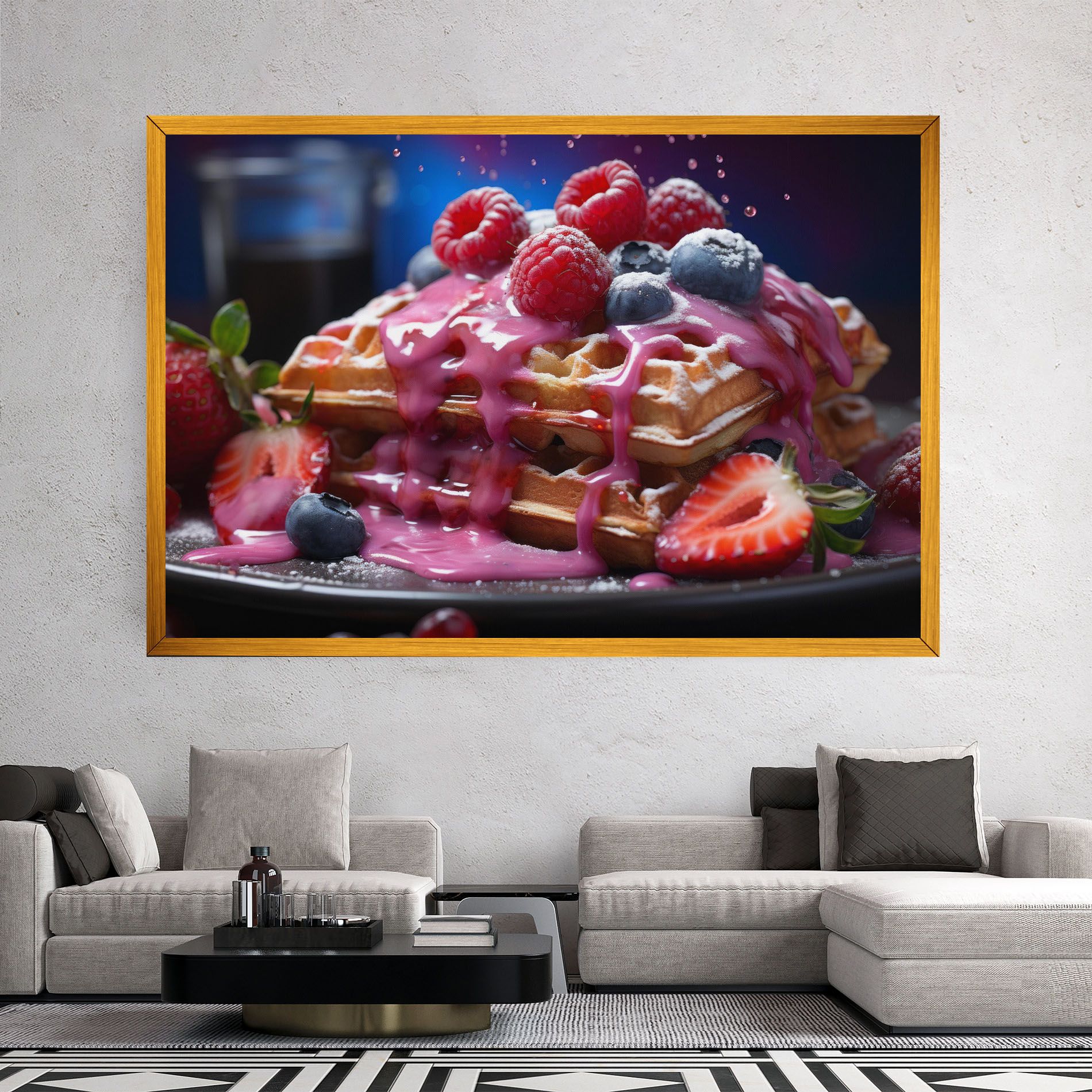 Berries Waffles mockup 2