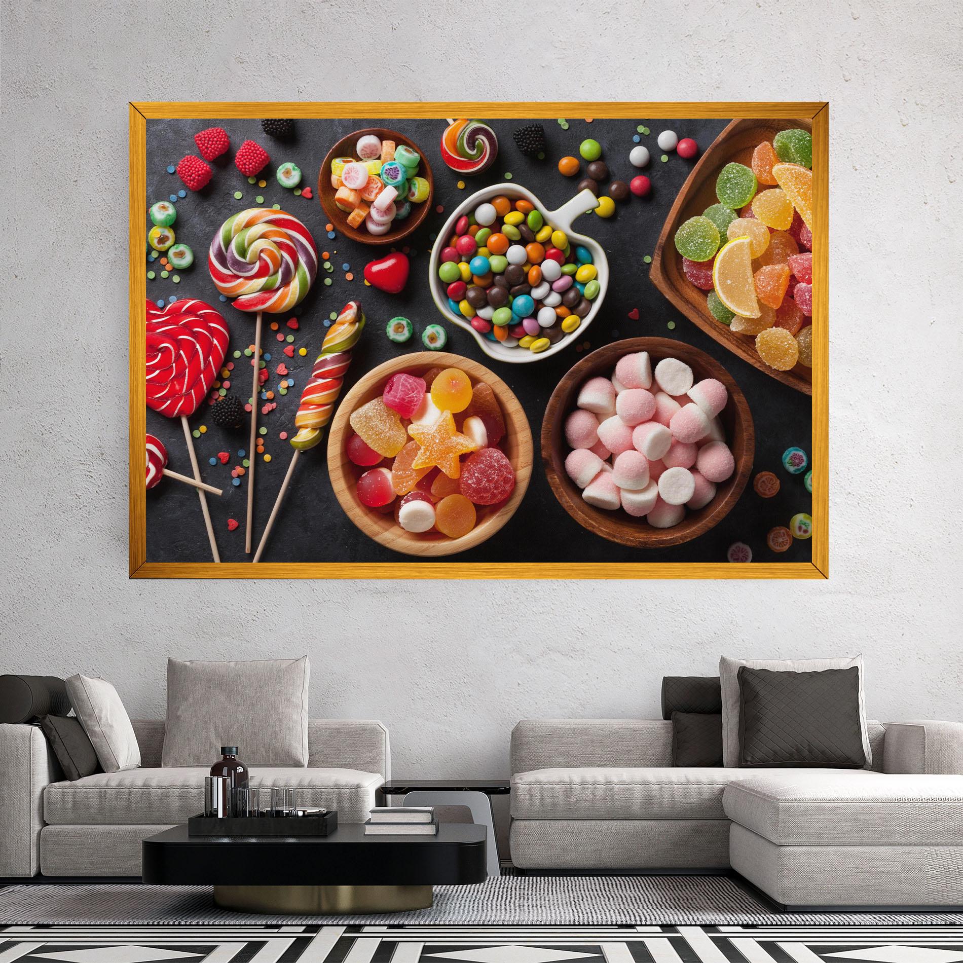 Картина на платно Colorful Candies mockup 2
