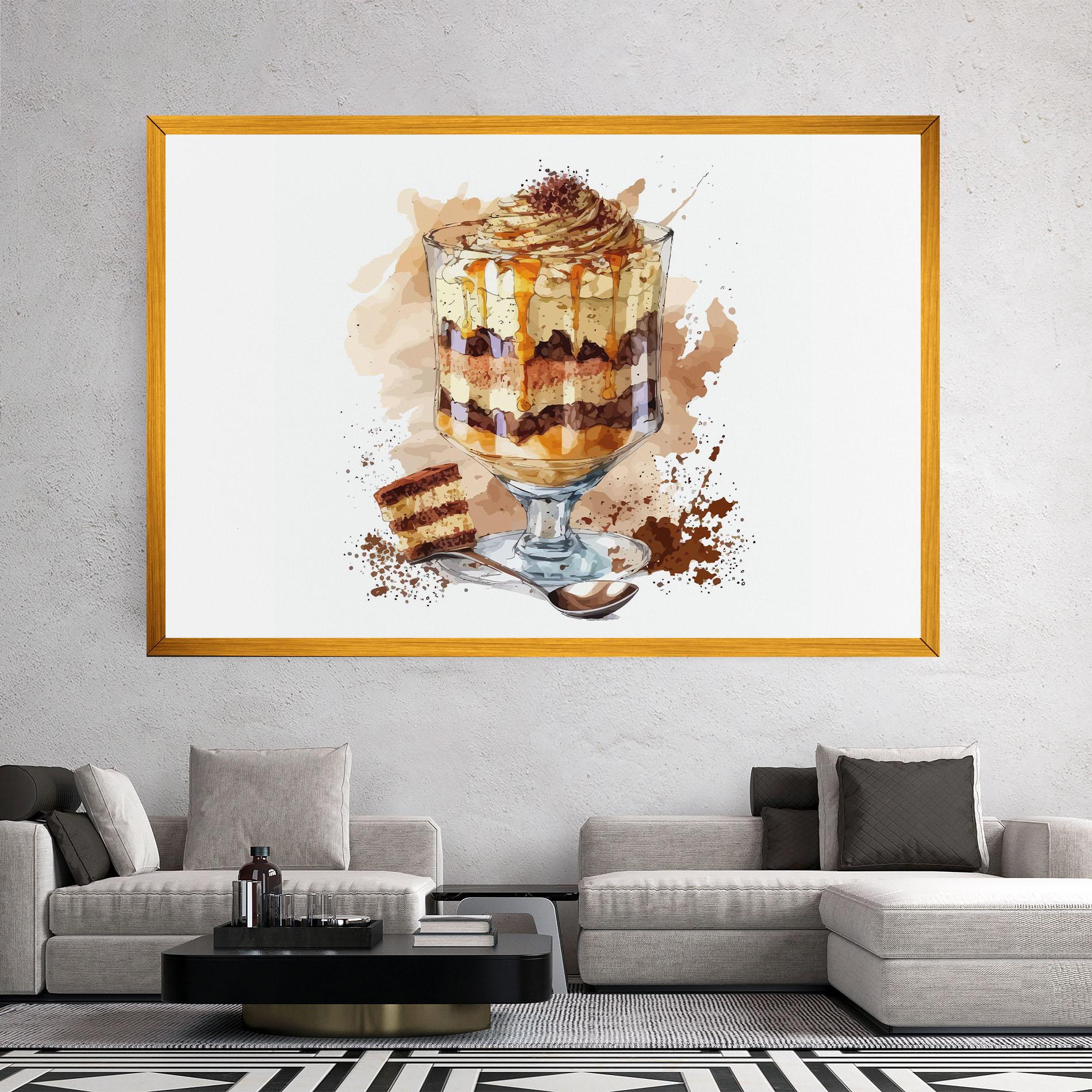 Картина на платно Cup Dessert mockup 2