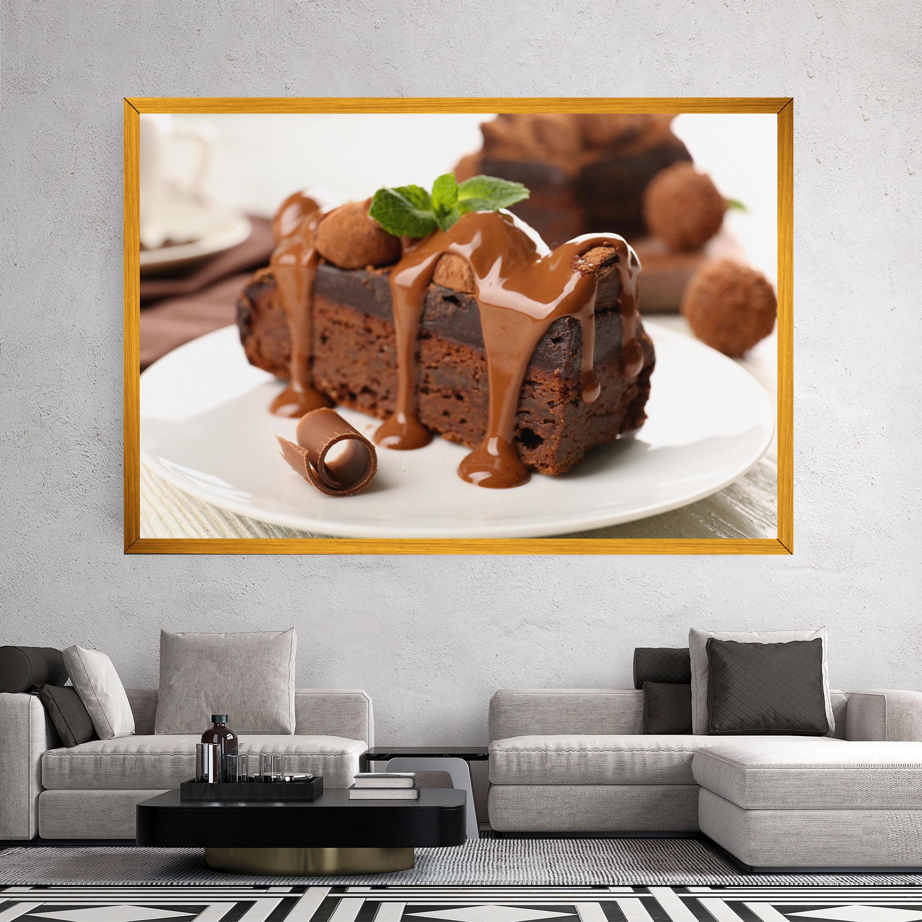 Картина на платно Mint Chocolate Cake mockup 2