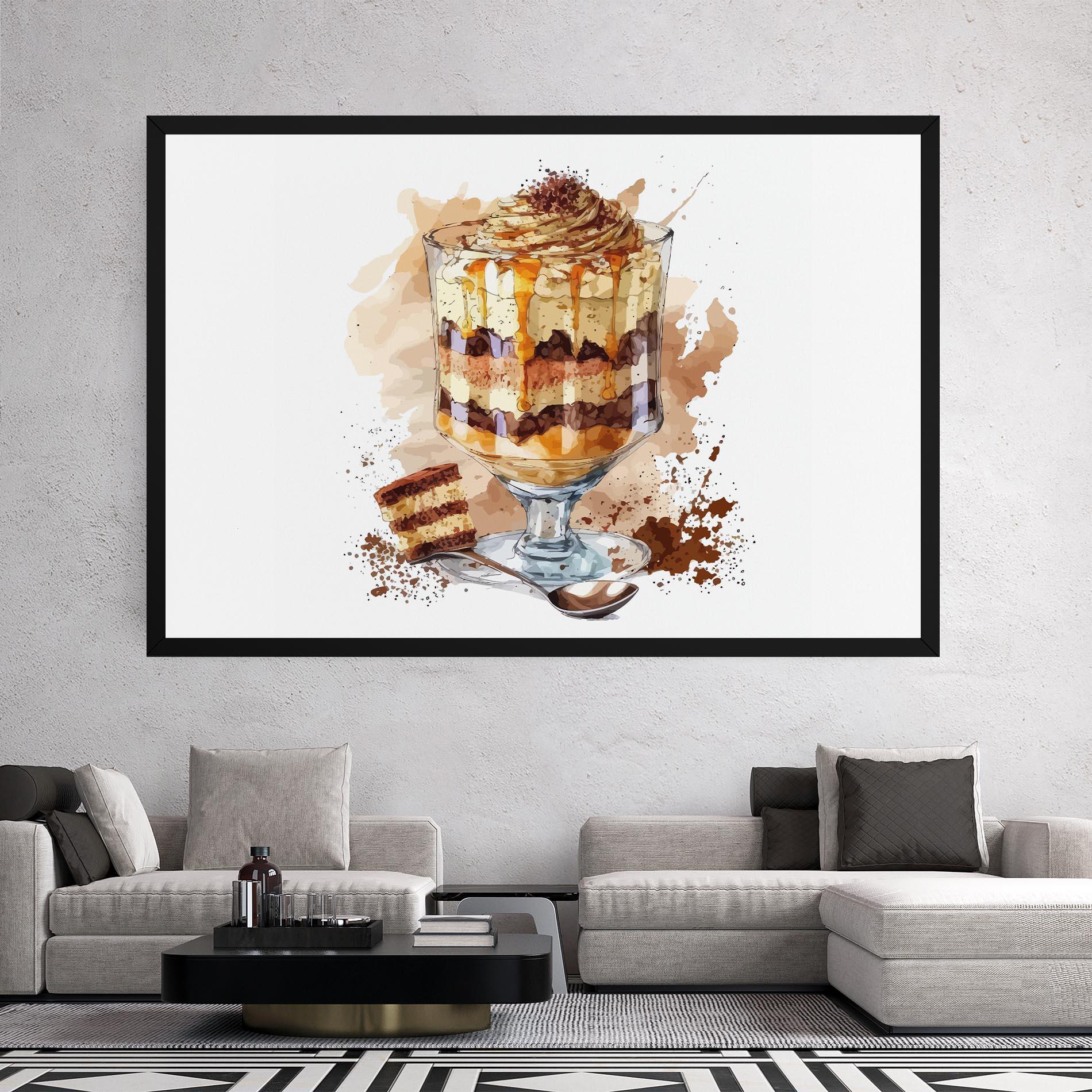 Картина на платно Cup Dessert mockup 2