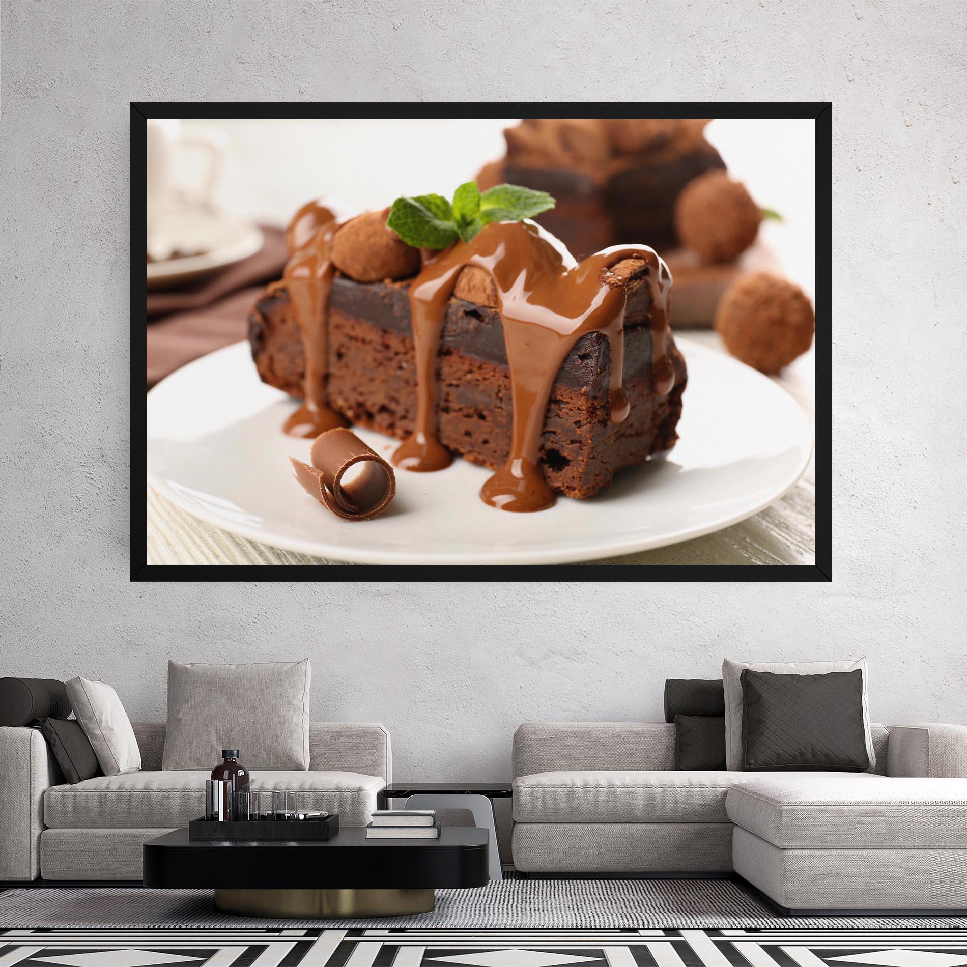 Картина на платно Mint Chocolate Cake mockup 2