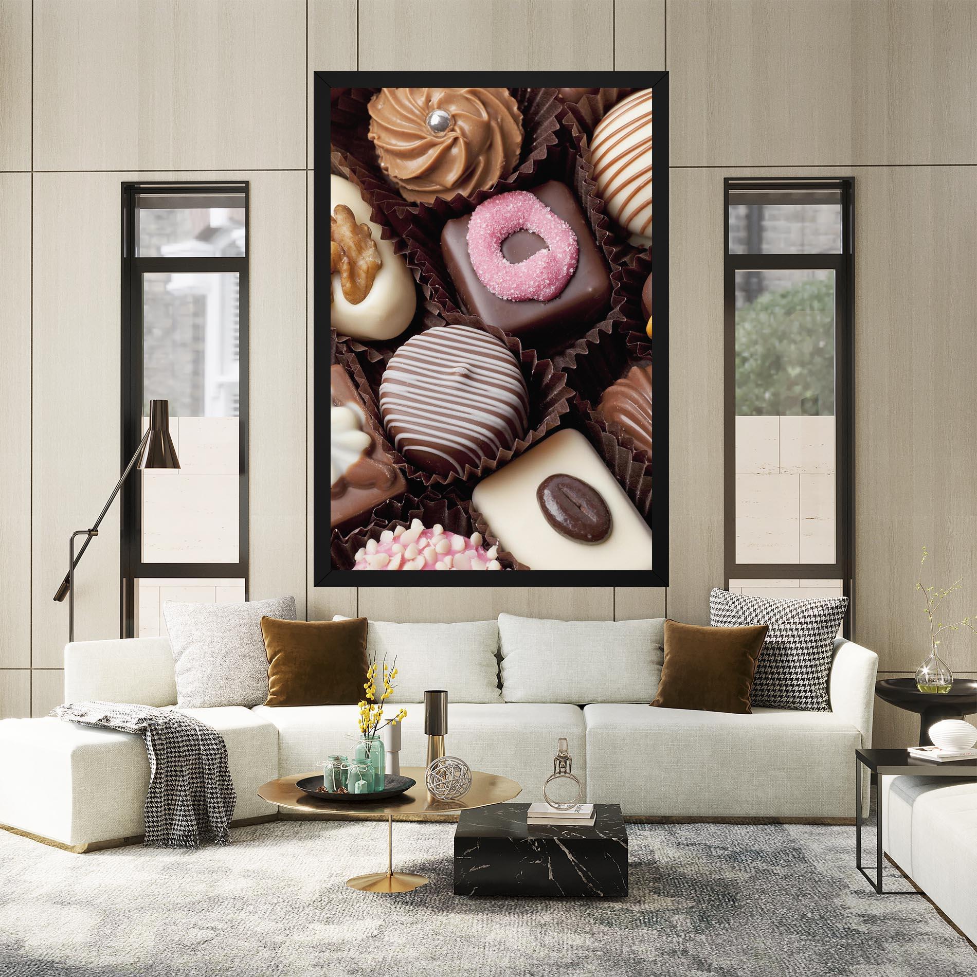 Картина на платно Chocolate Bonbons mockup 2