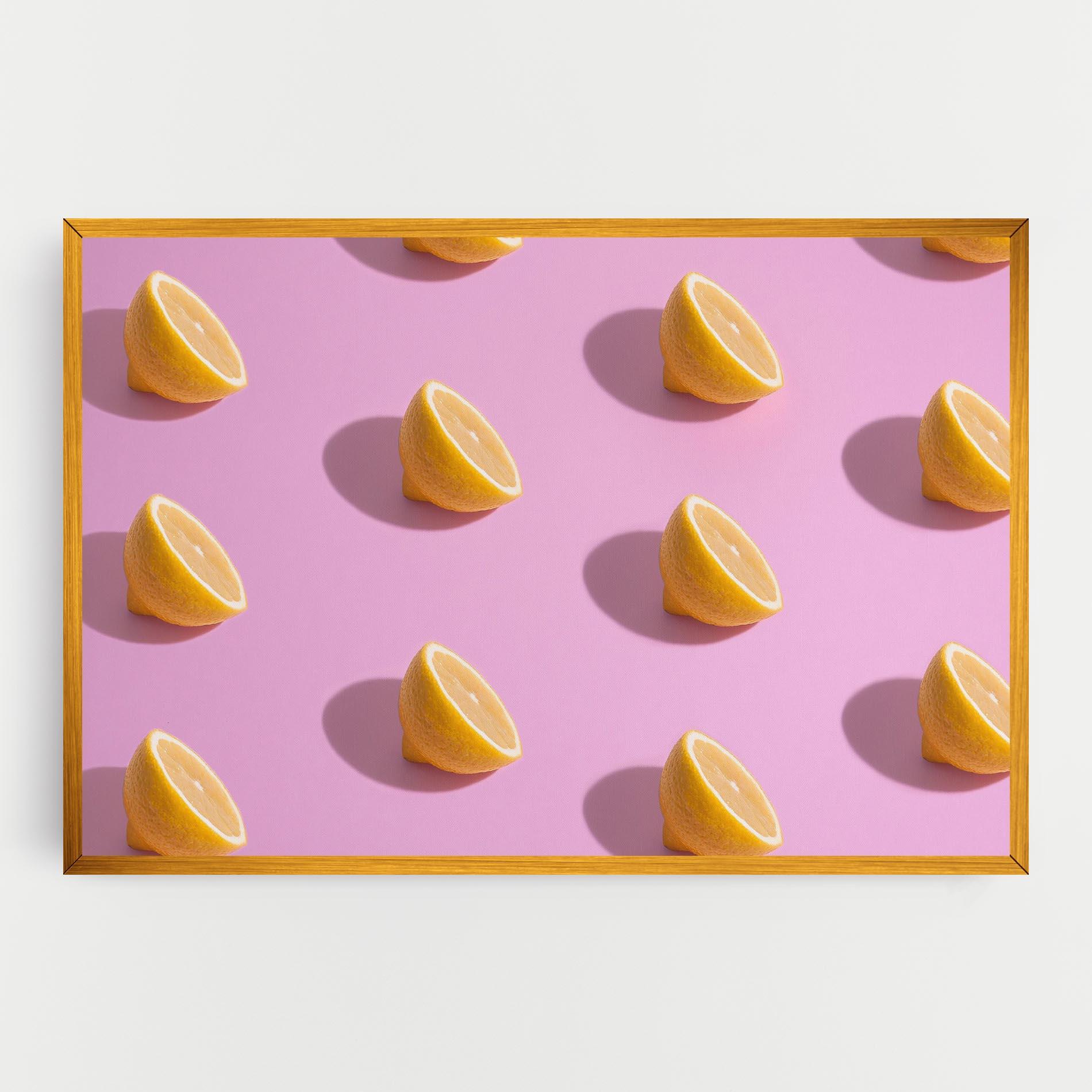 Картина на платно Lemon Pattern mockup 0