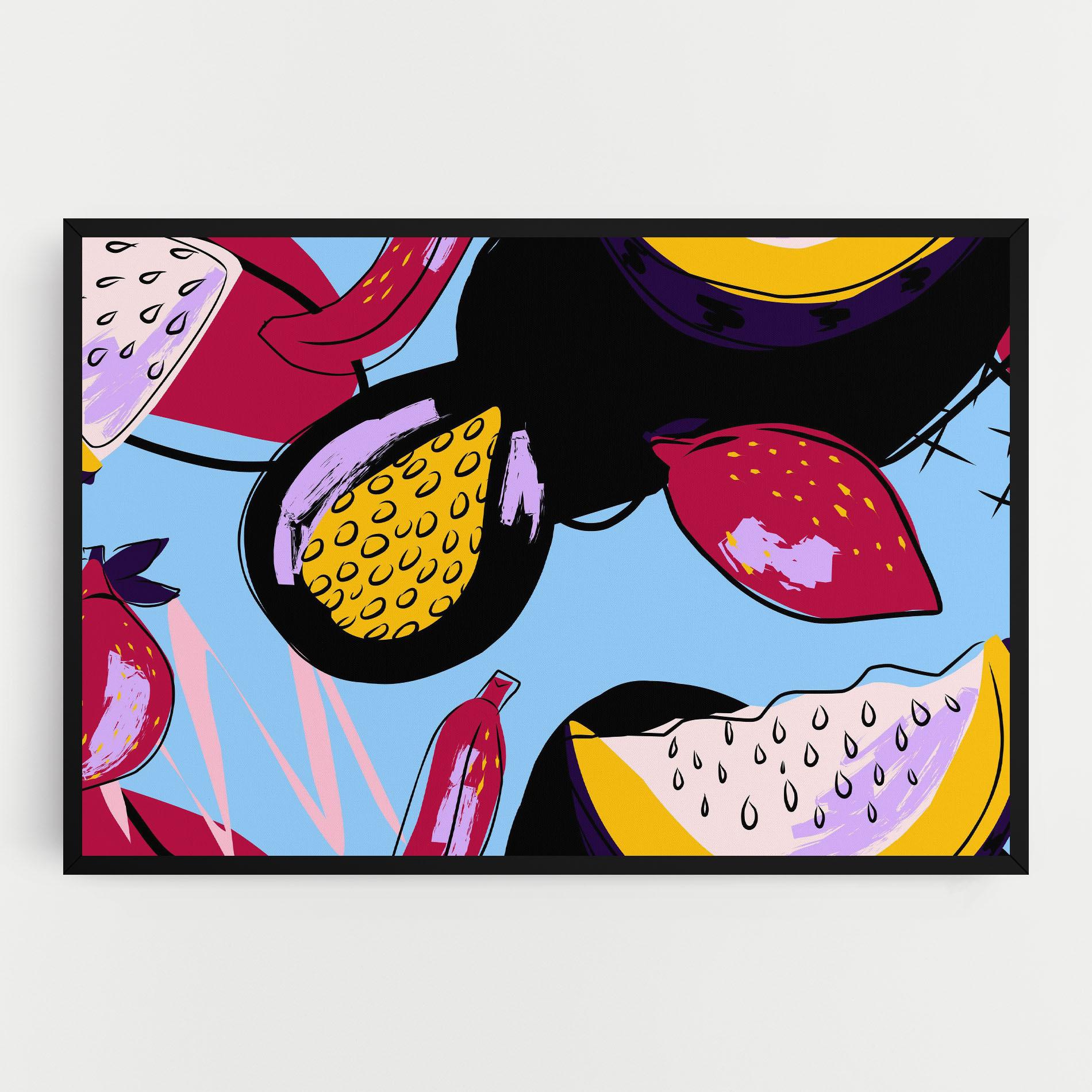 Картина на платно Colorful Fruits mockup 0