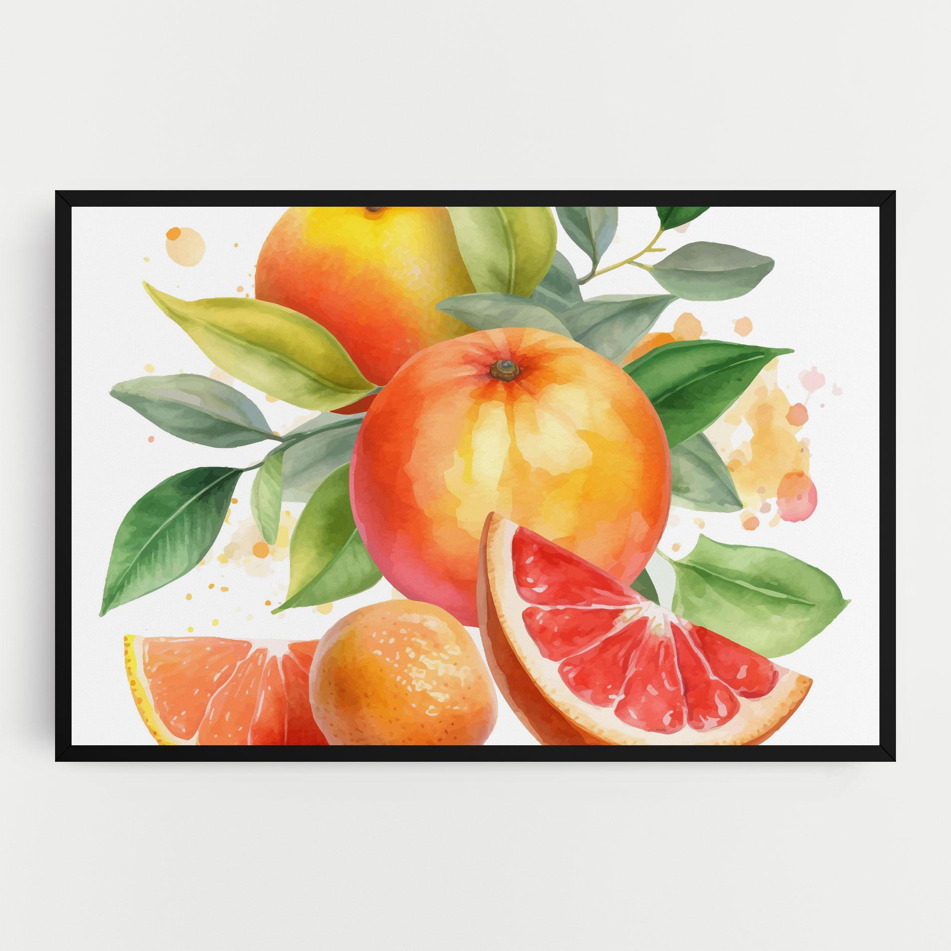 Картина на платно Grapefruit Art mockup 0