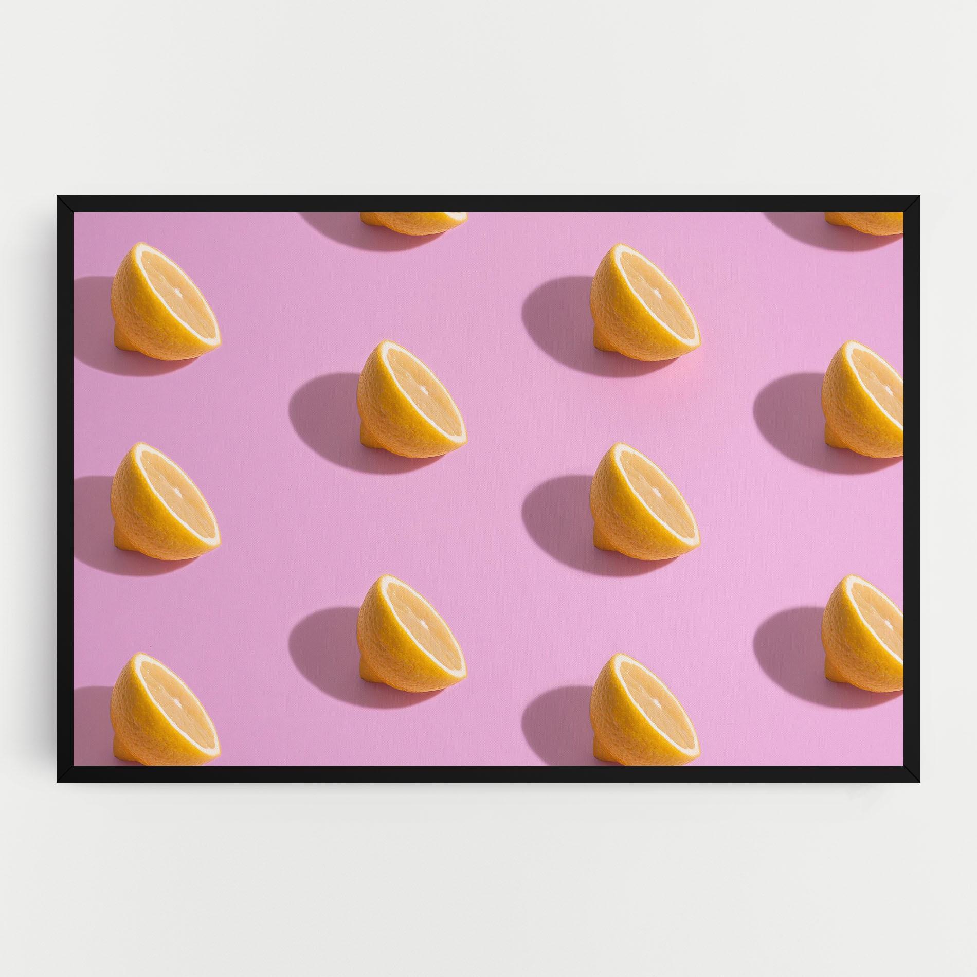 Картина на платно Lemon Pattern mockup 0