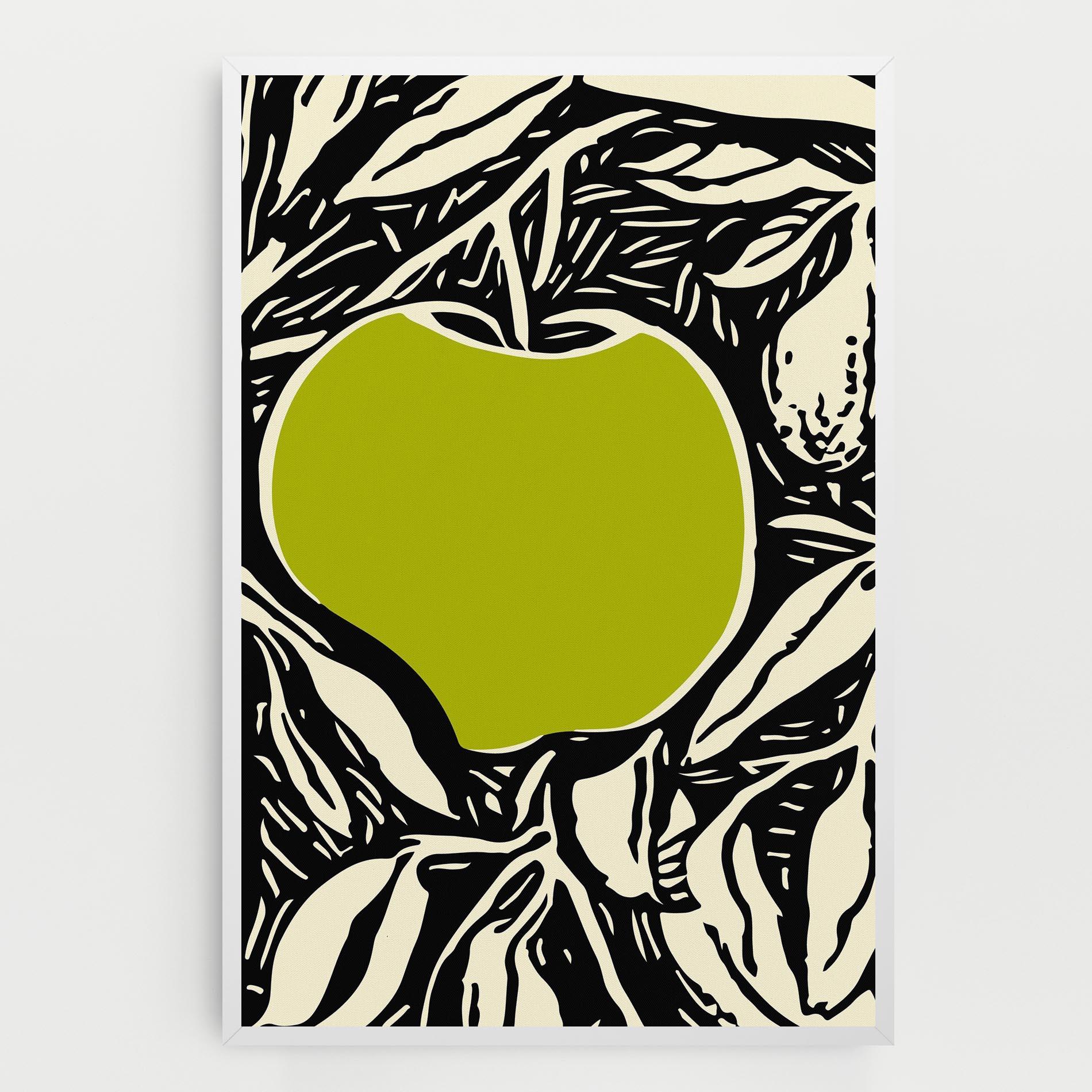 Картина на платно Green Apple mockup 0
