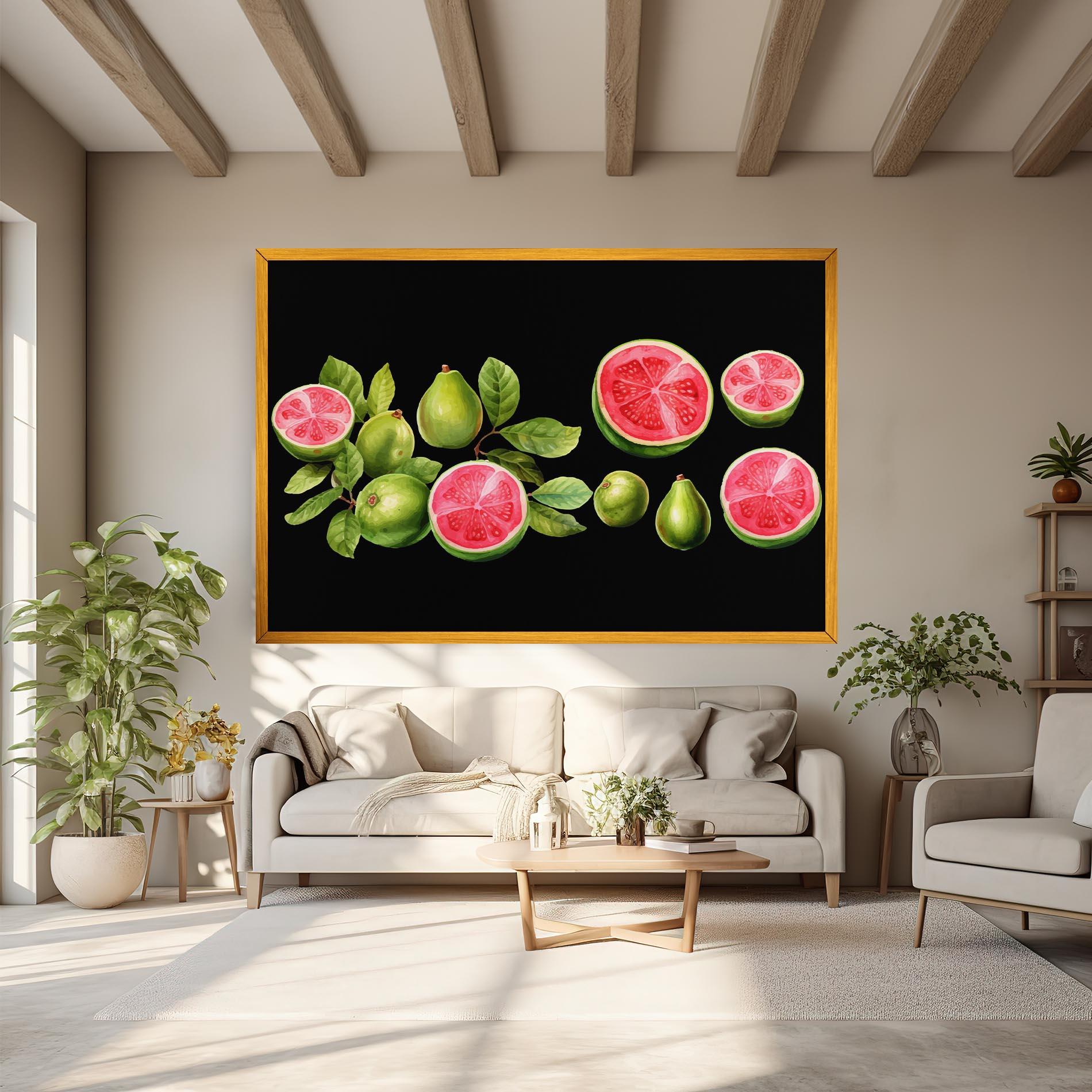 Картина на платно Green Fruit mockup 6