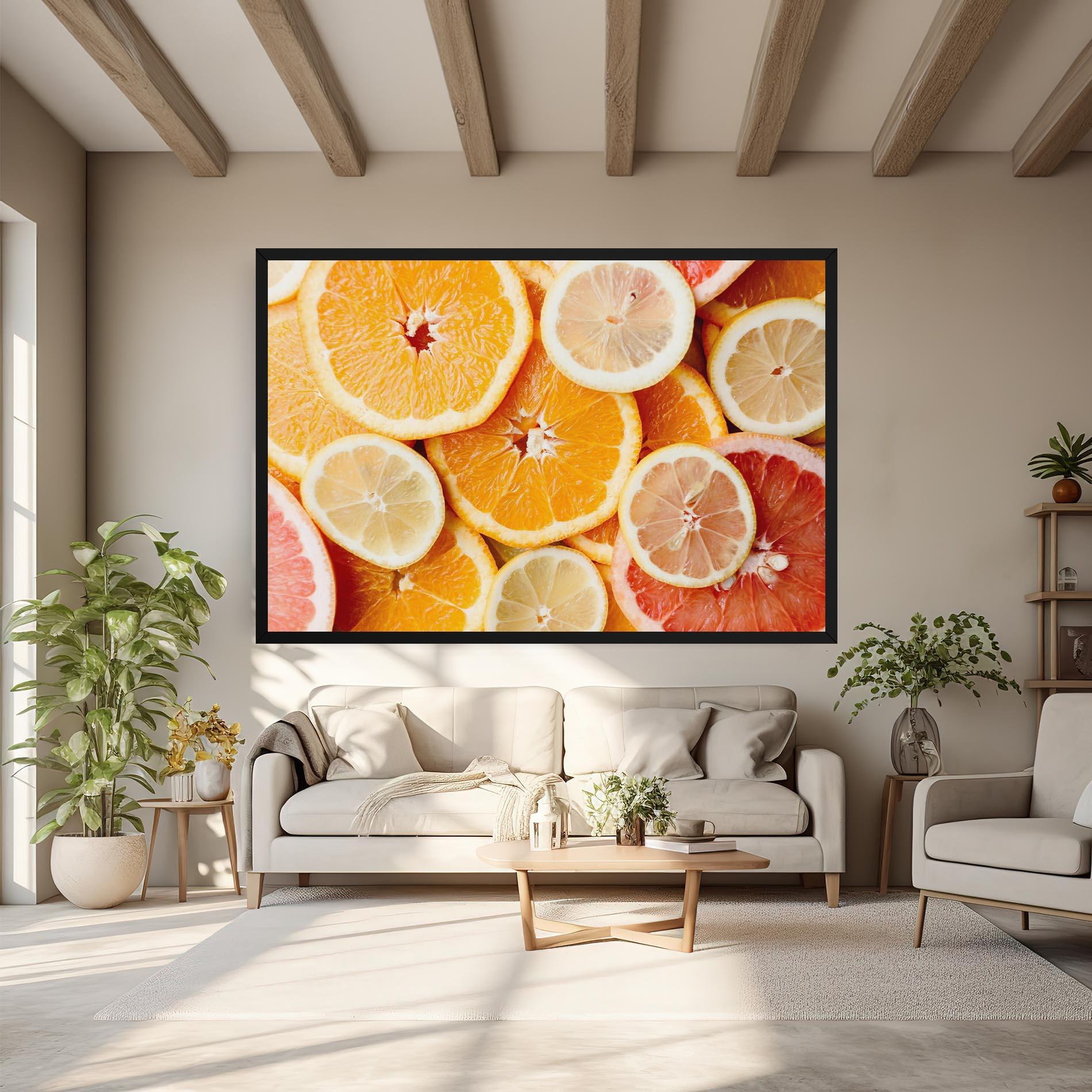 Картина на платно Citrus Fruits mockup 6