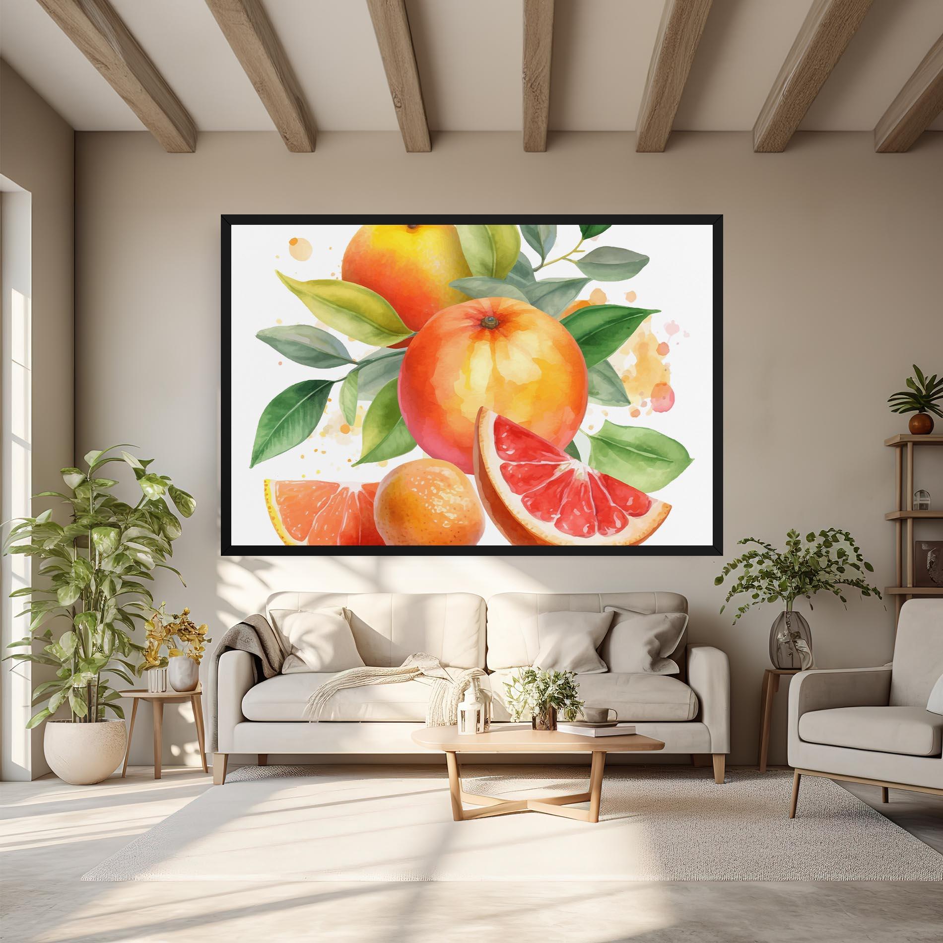 Картина на платно Grapefruit Art mockup 6