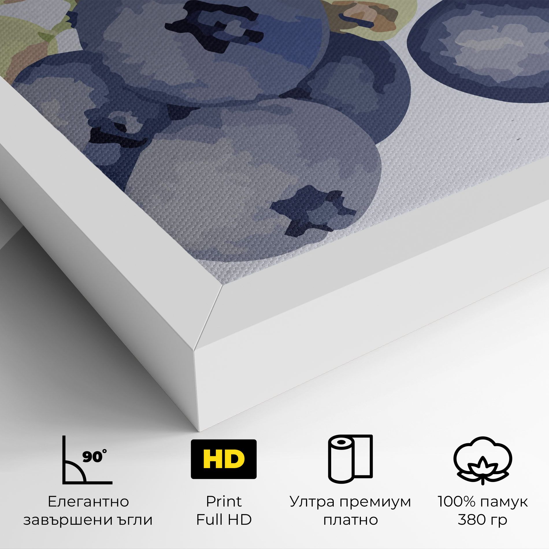 Blueberries Art mockup 4