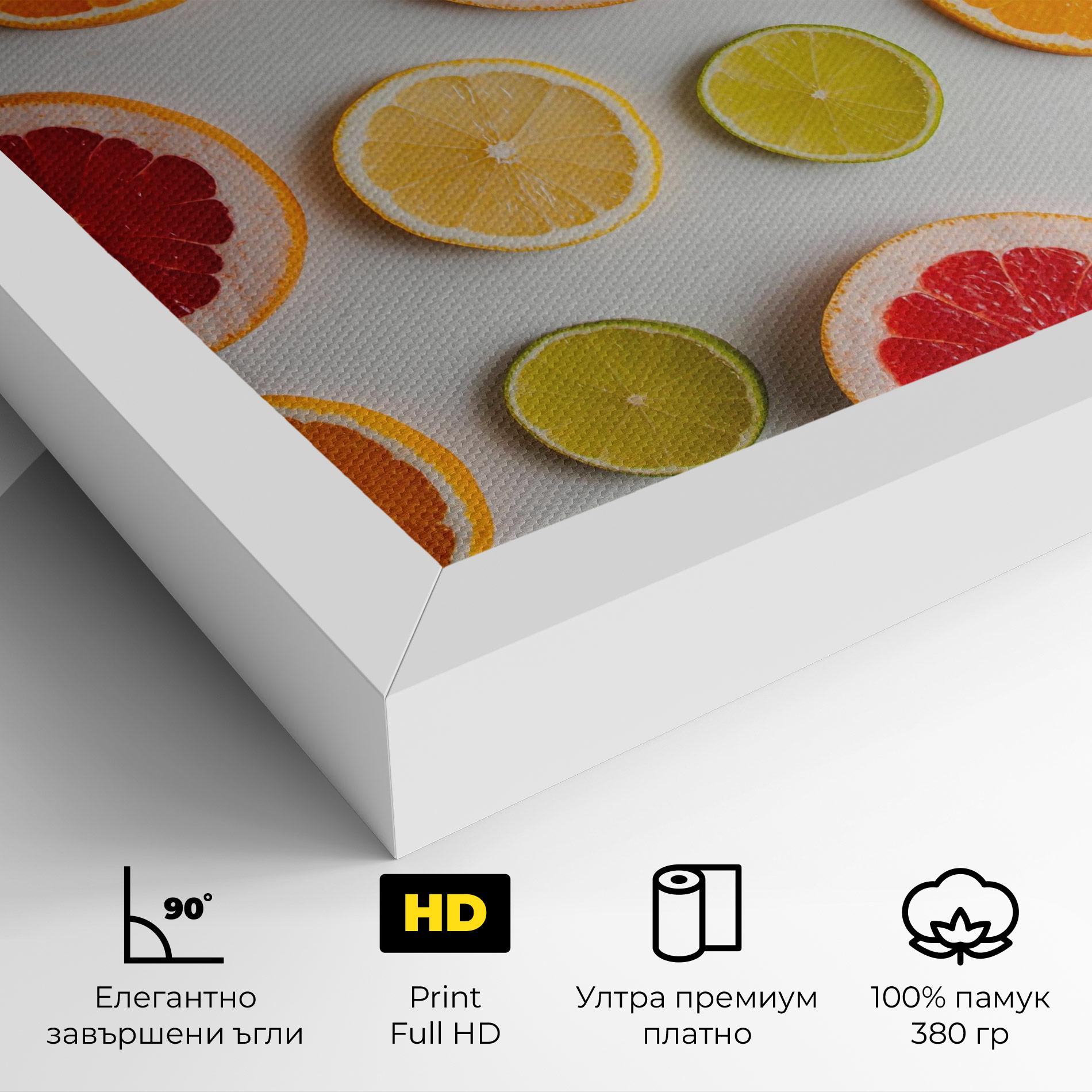 Картина на платно Grapefruit Mix mockup 4