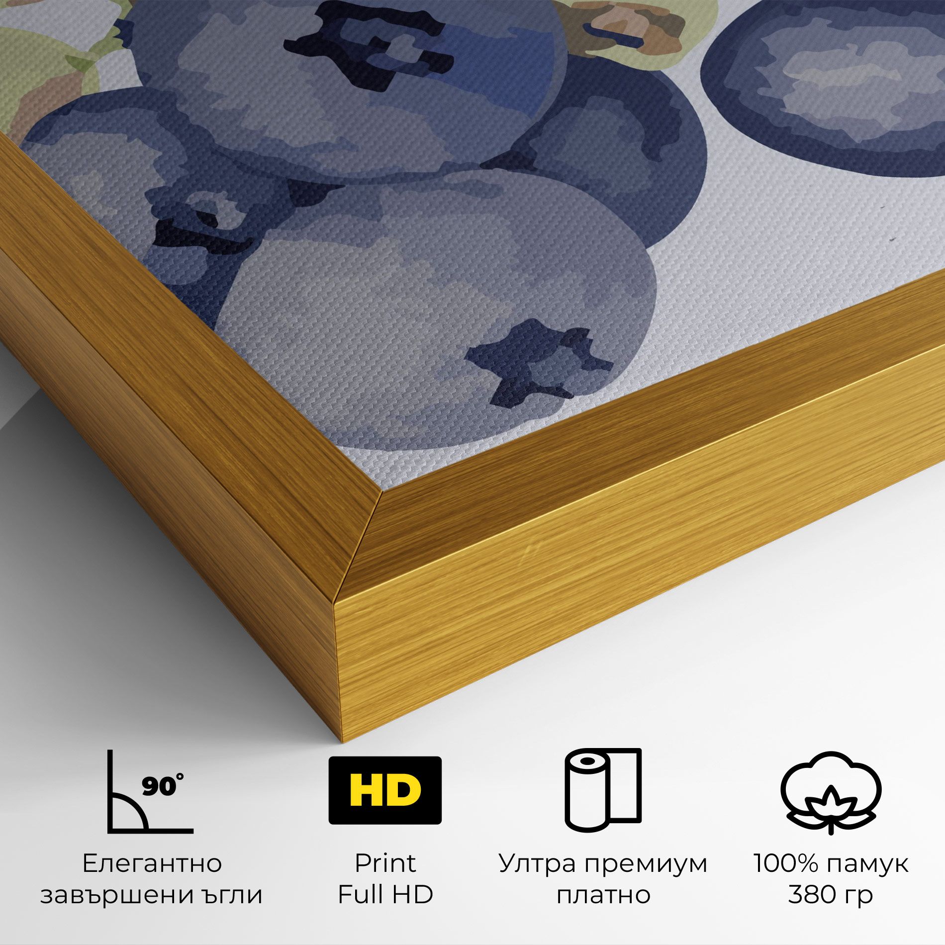 Blueberries Art mockup 4