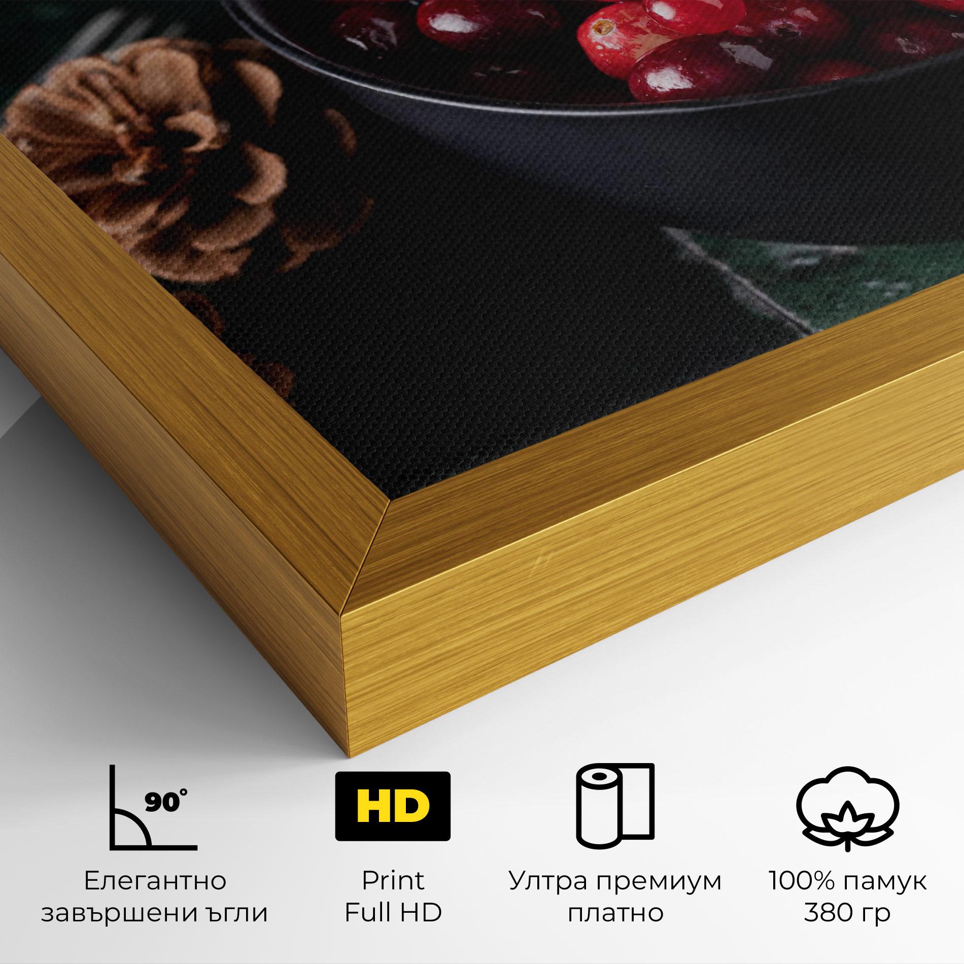 Картина на платно Red Berries mockup 4