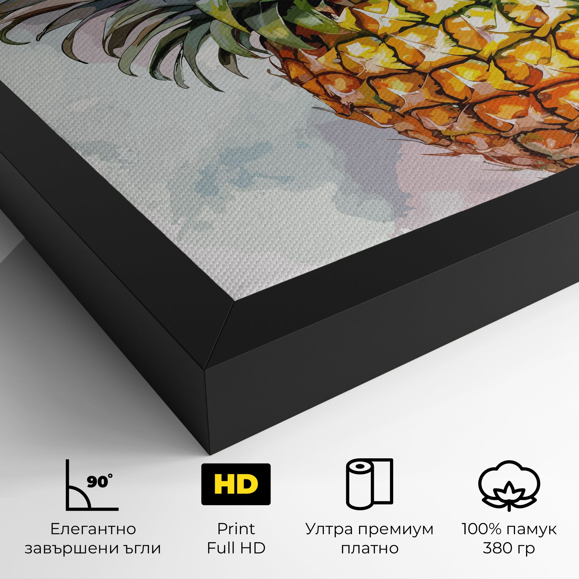 Artistic Pineapple mockup 4