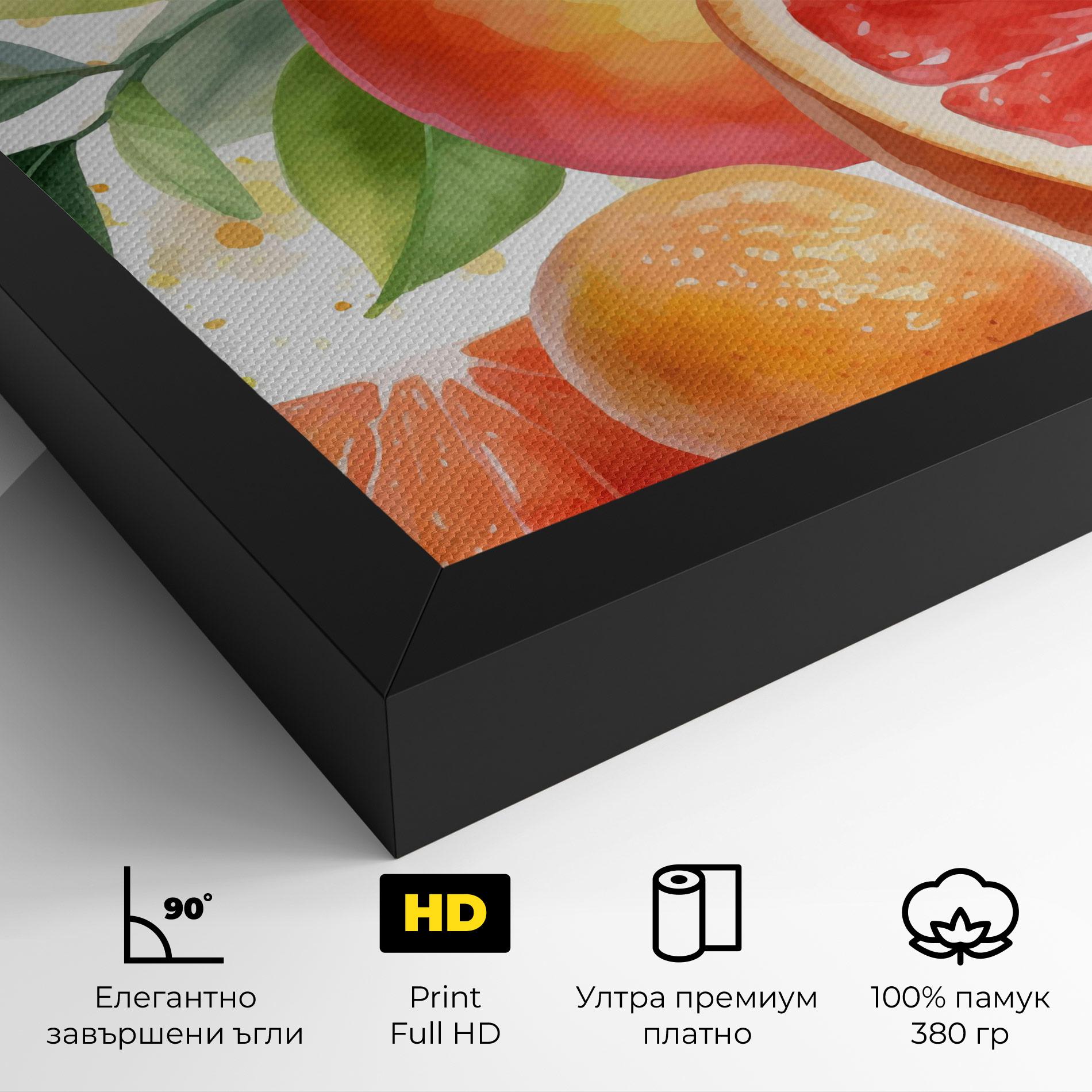 Картина на платно Grapefruit Art mockup 4