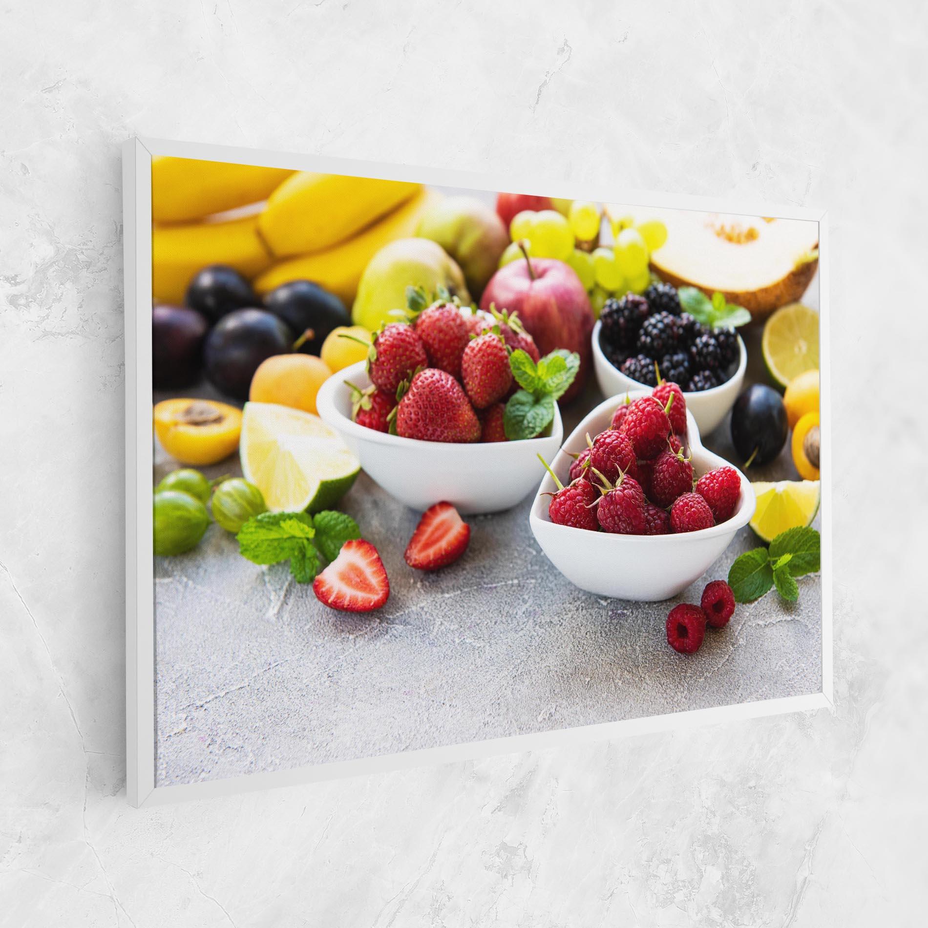 Картина на платно Heart Fresh Fruits mockup 1