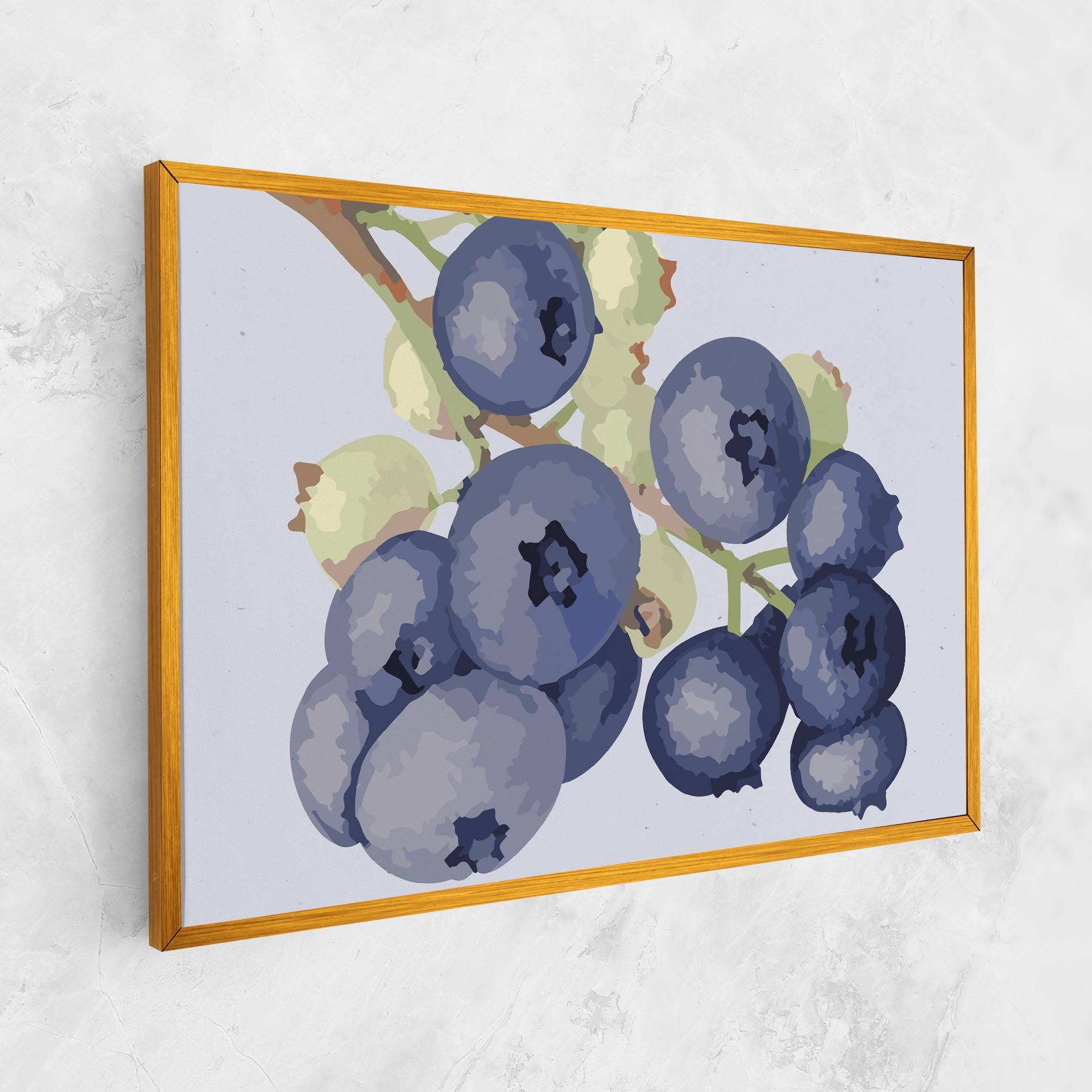 Blueberries Art mockup 1