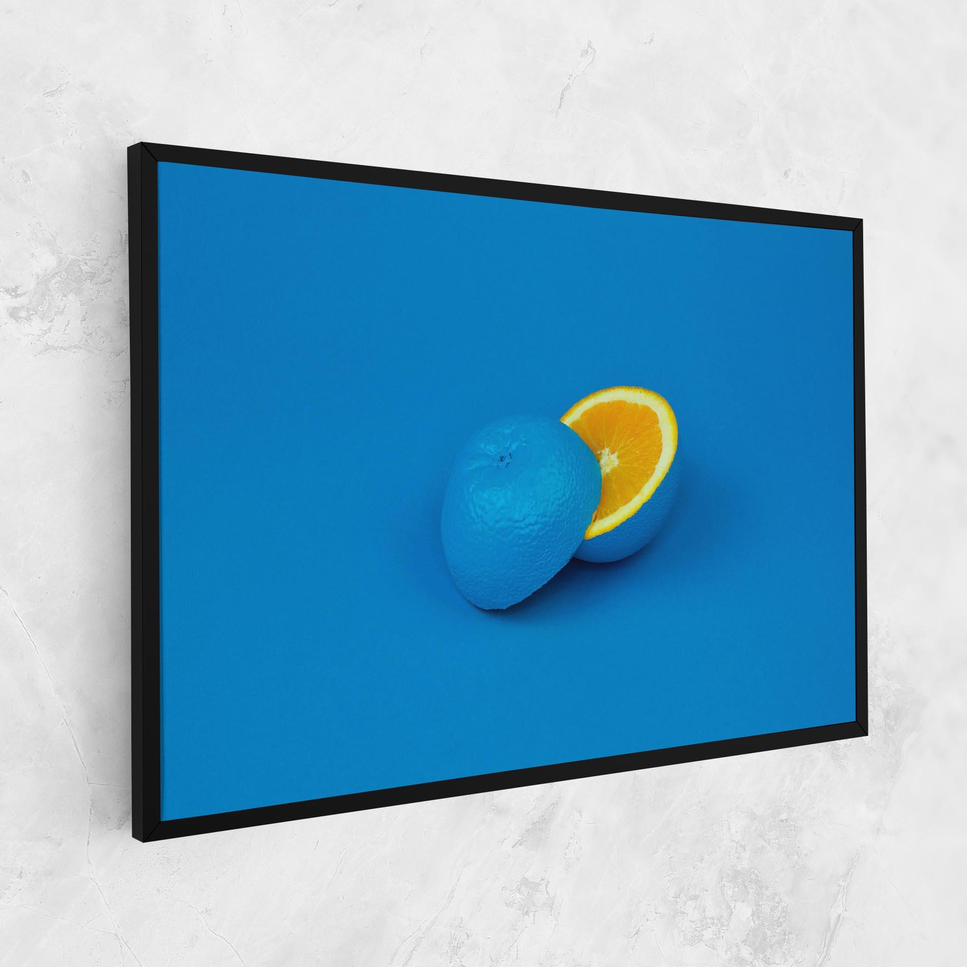 Картина на платно Blue Orange mockup 1