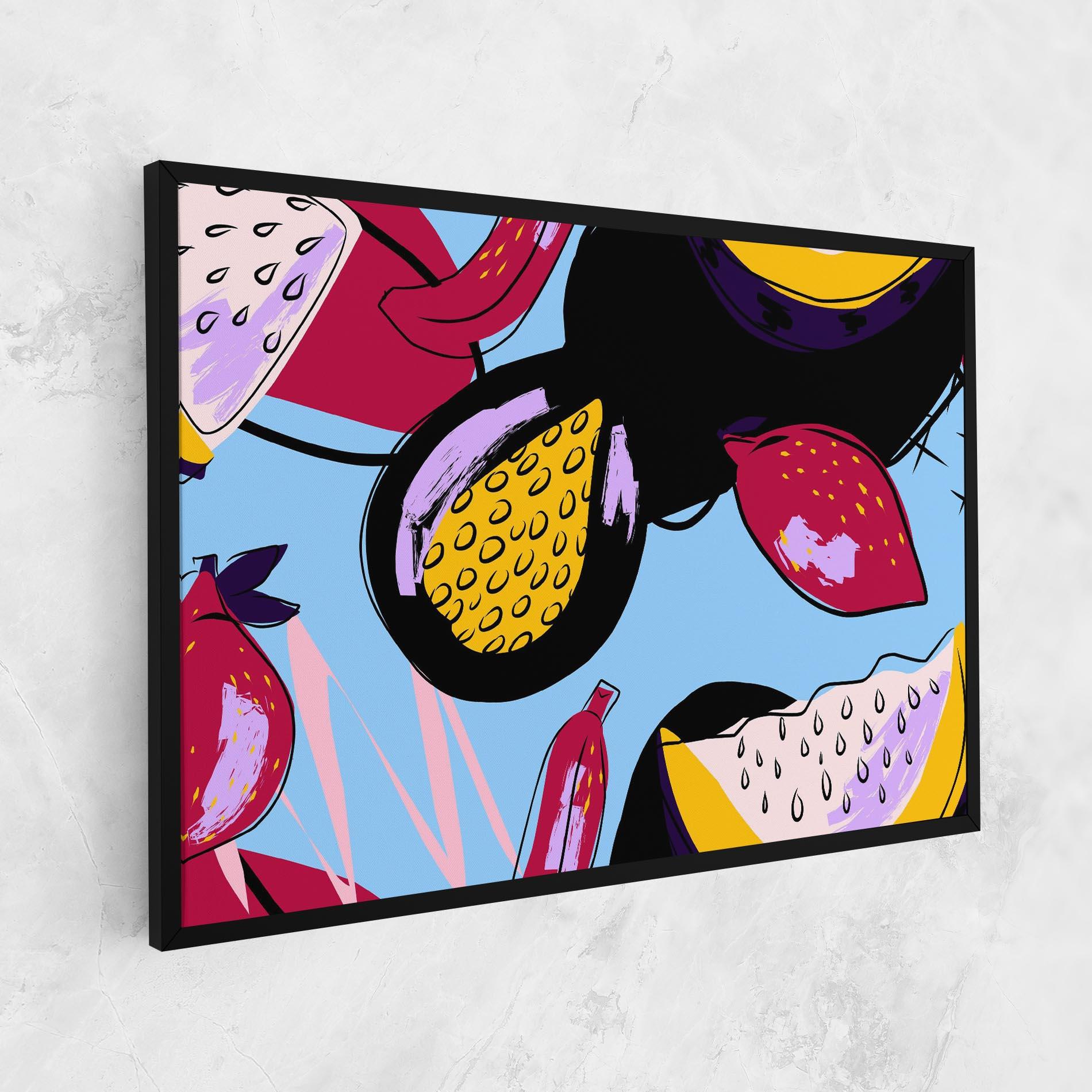 Картина на платно Colorful Fruits mockup 1