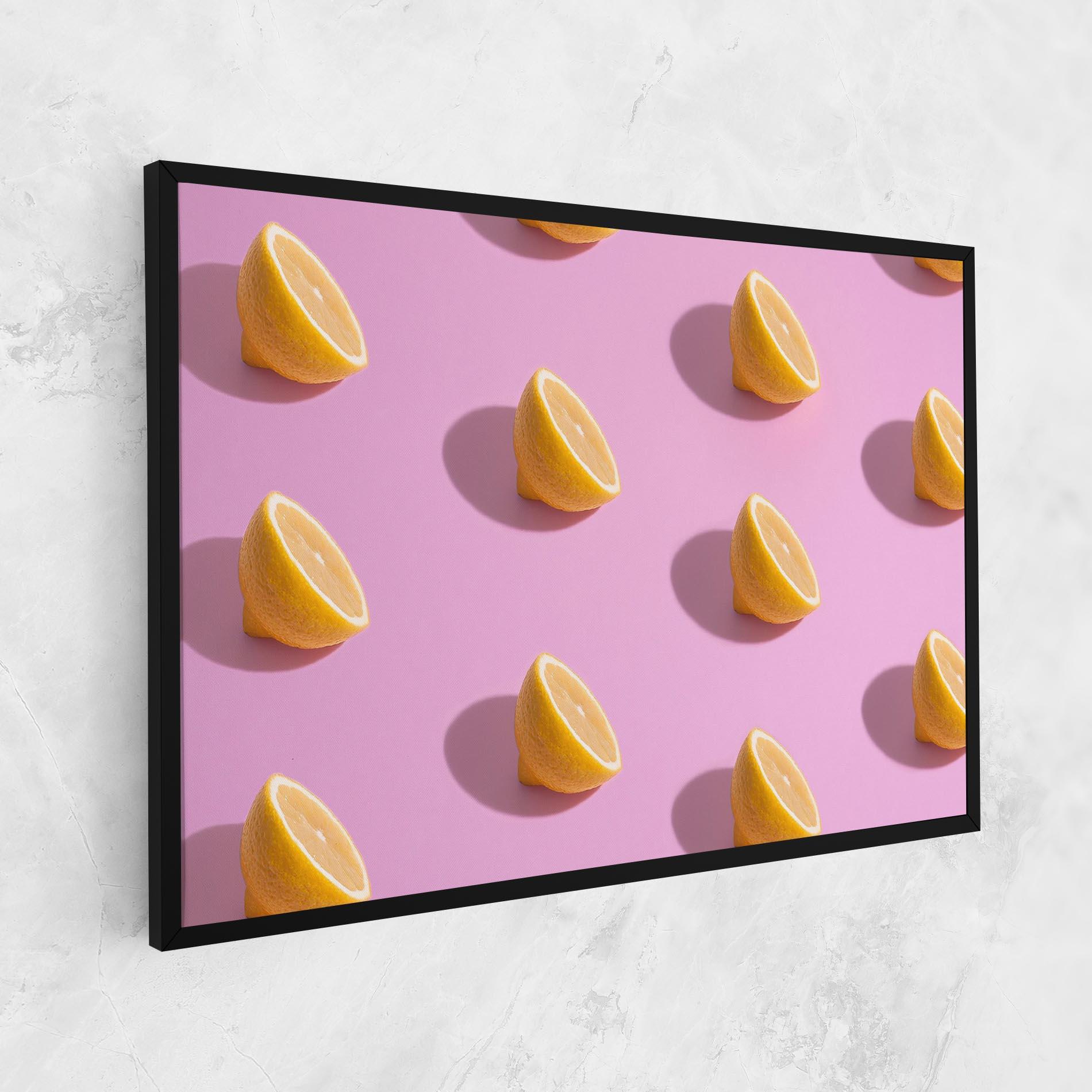 Картина на платно Lemon Pattern mockup 1