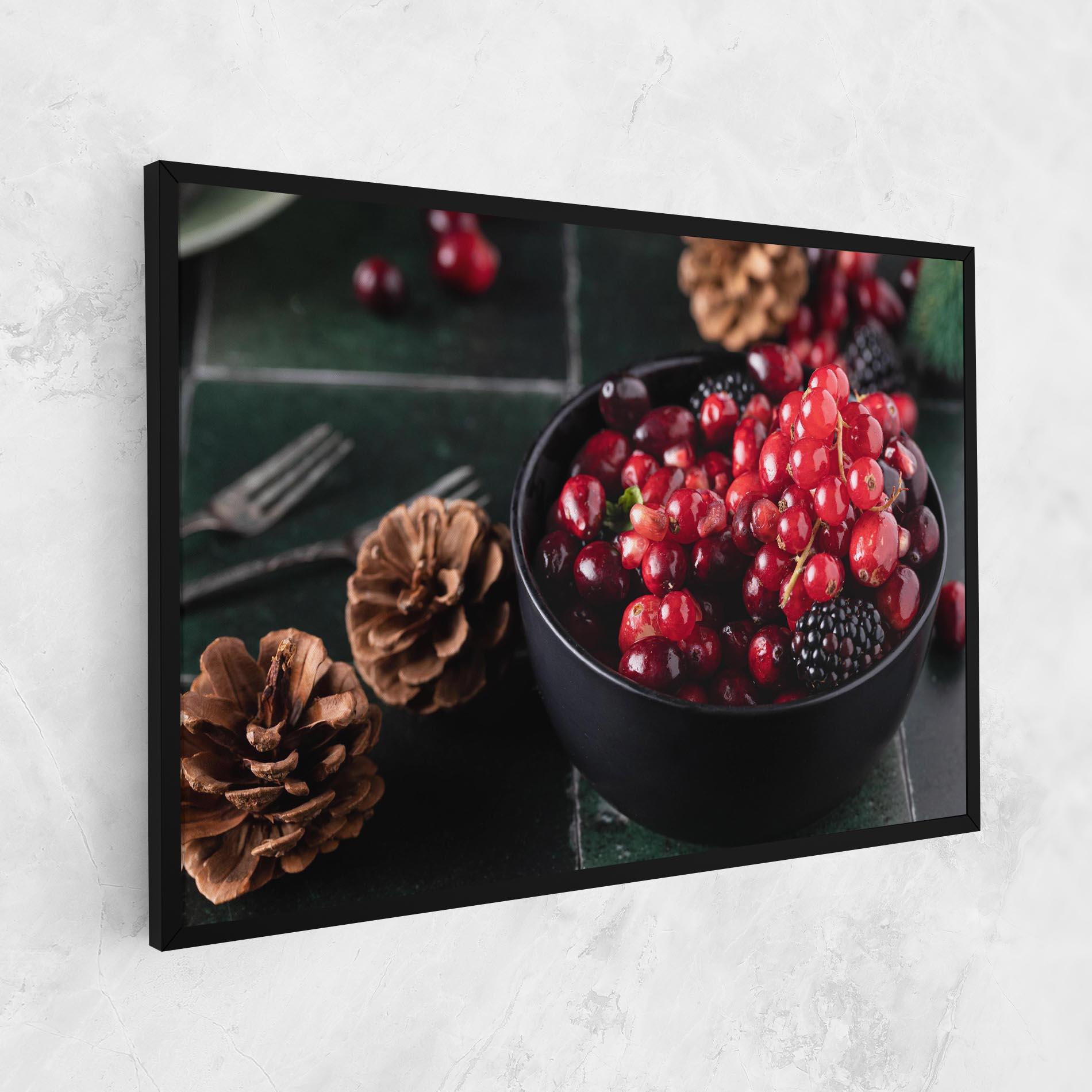 Картина на платно Red Berries mockup 1