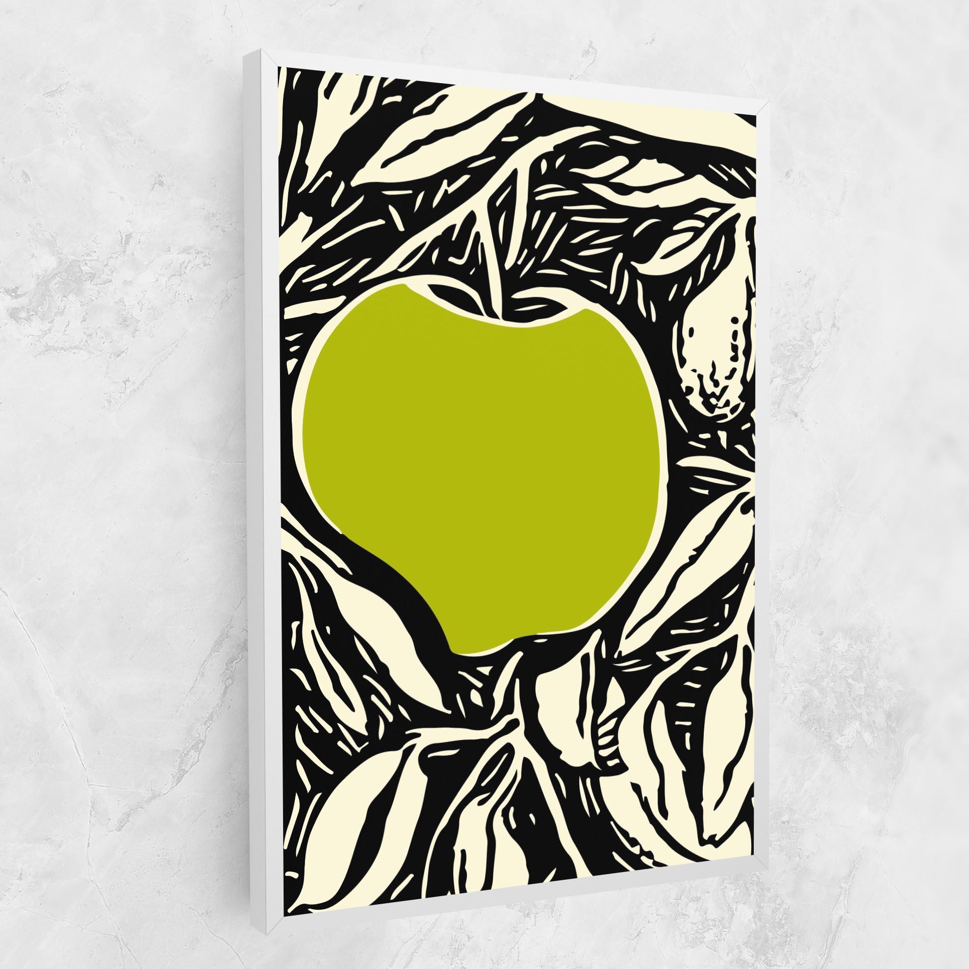 Картина на платно Green Apple mockup 1