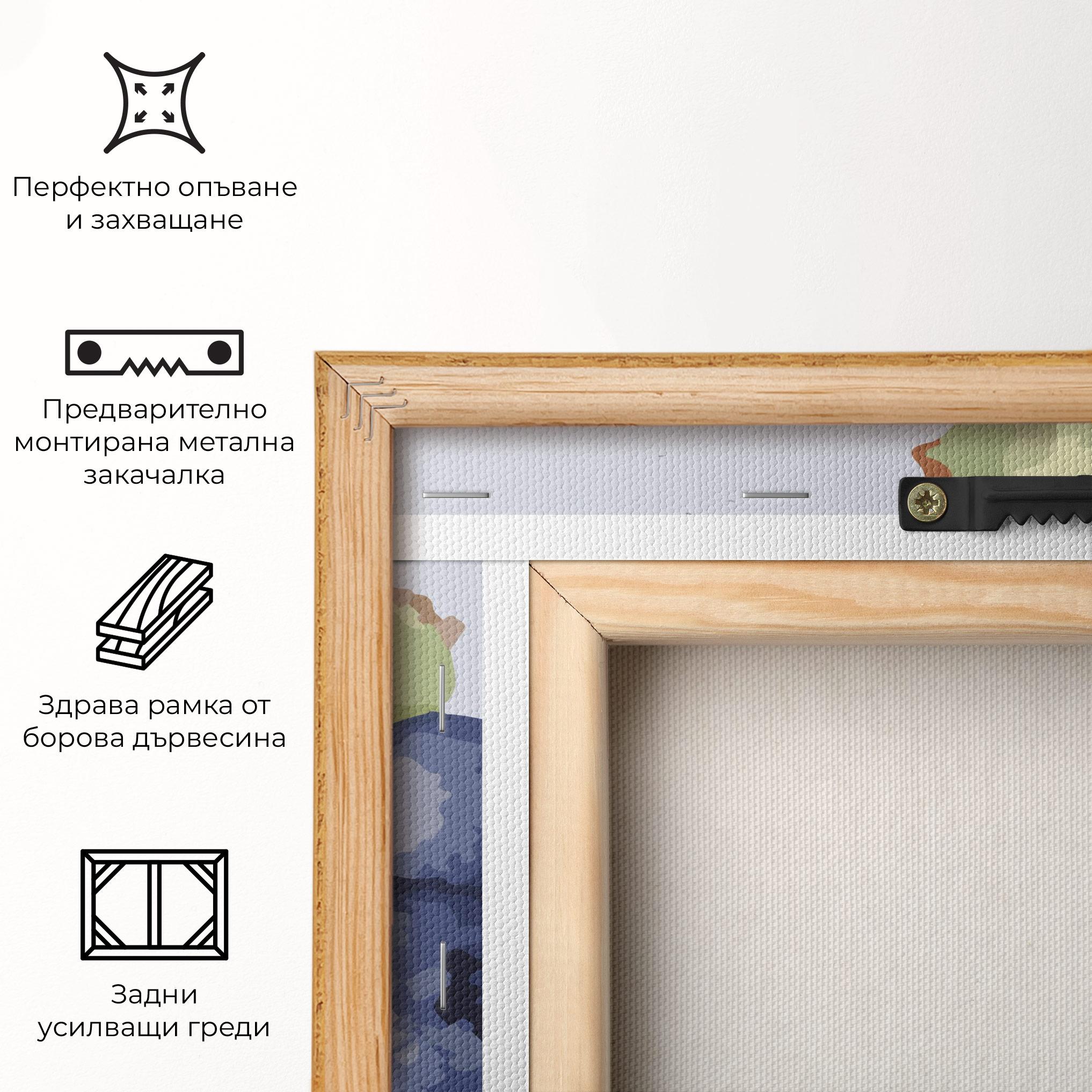 Картина на платно Blueberries Art mockup 5