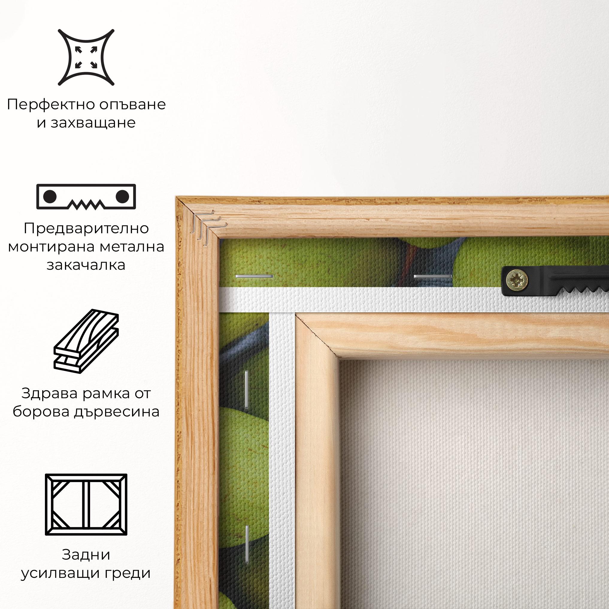 Картина на платно Green Pear mockup 5