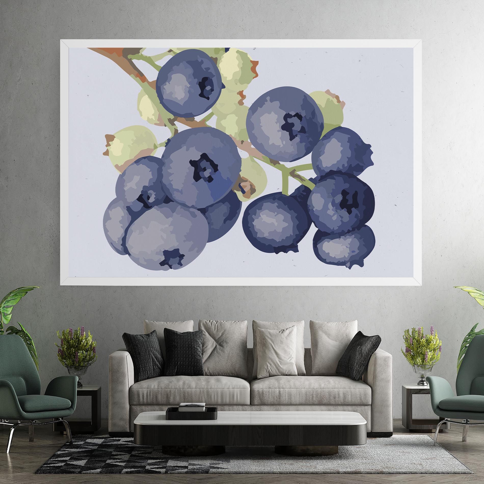 Blueberries Art mockup 7